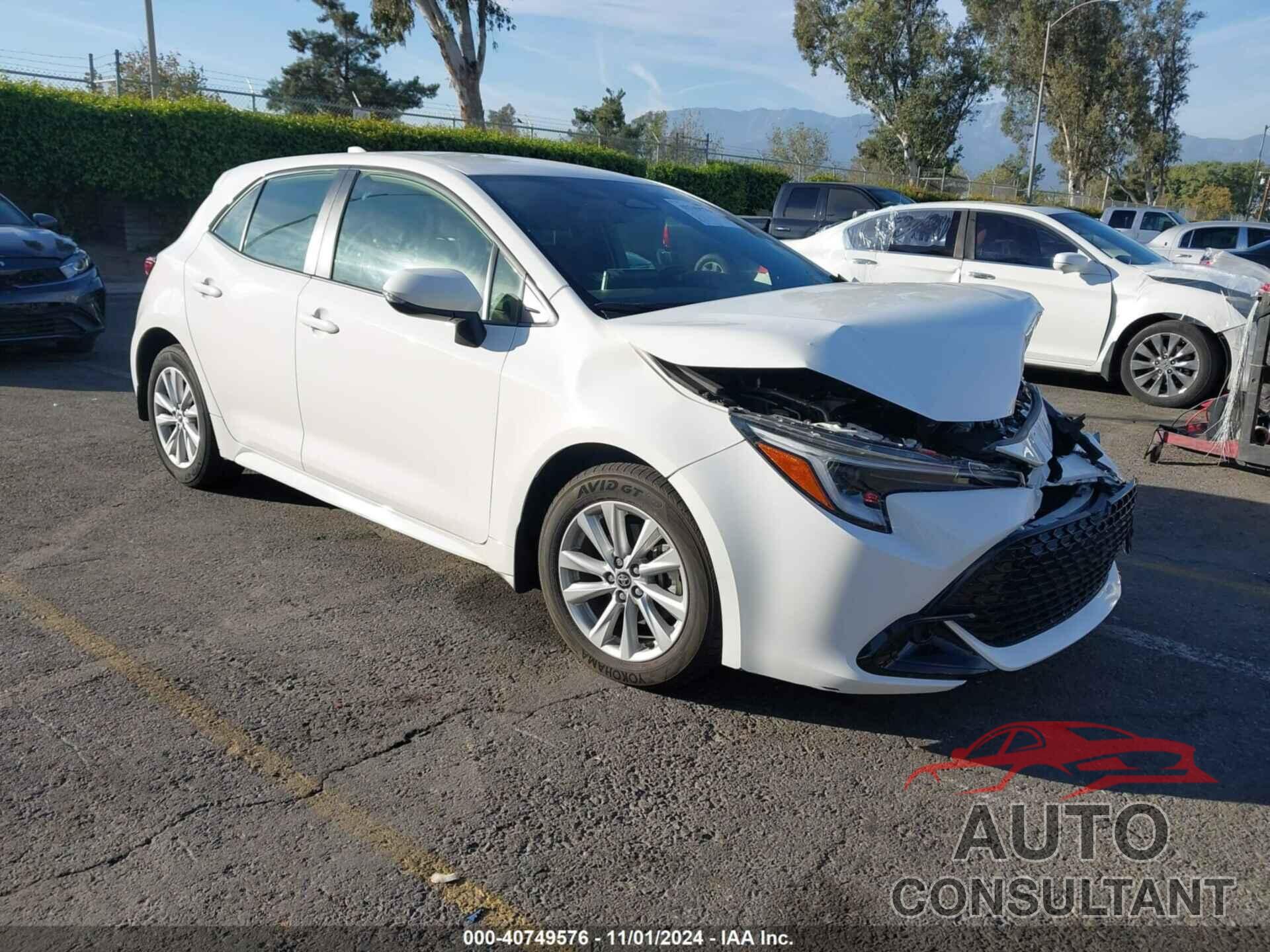 TOYOTA COROLLA 2023 - JTND4MBE8P3212669