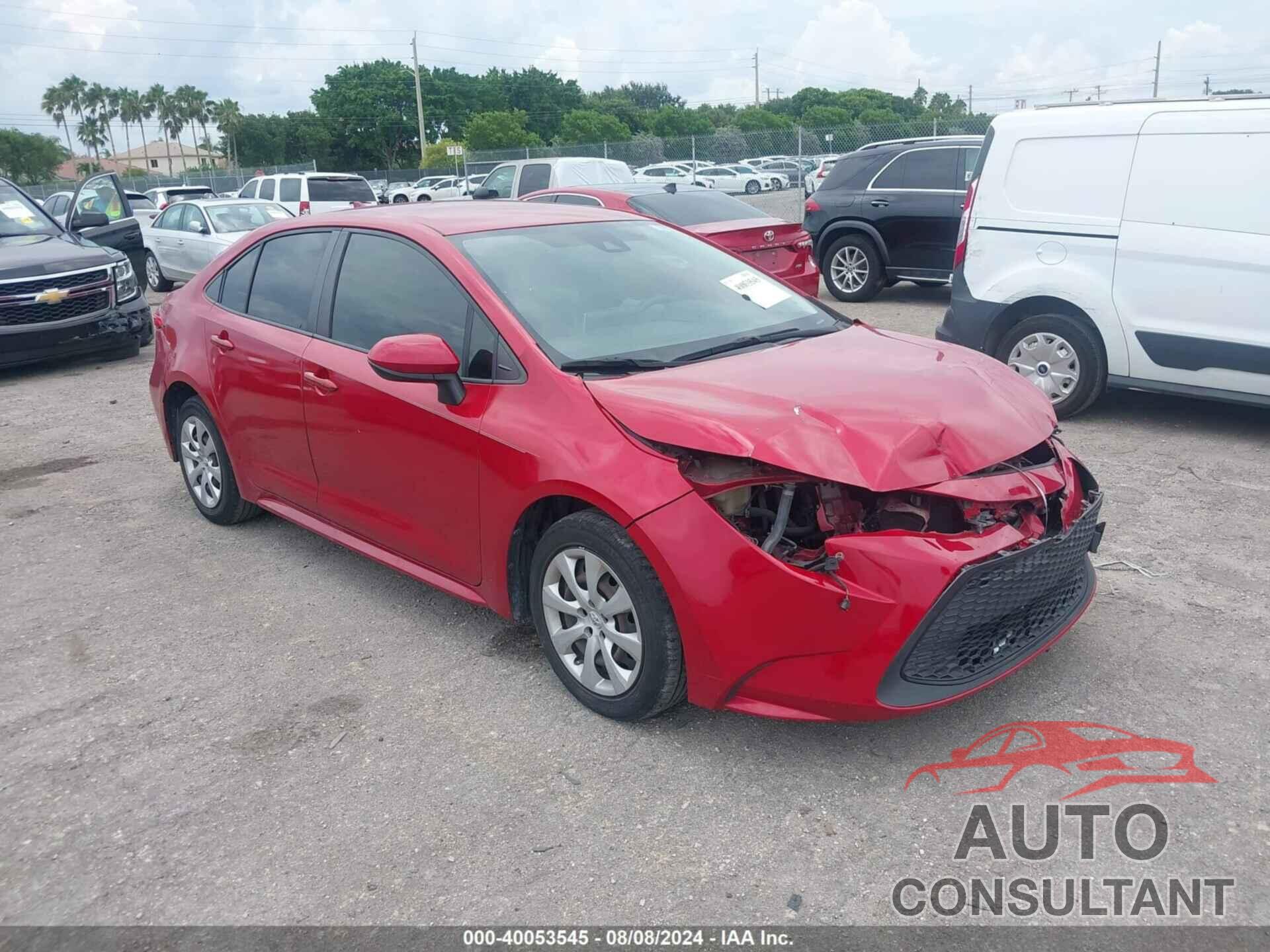 TOYOTA COROLLA 2020 - JTDEPRAE8LJ026263