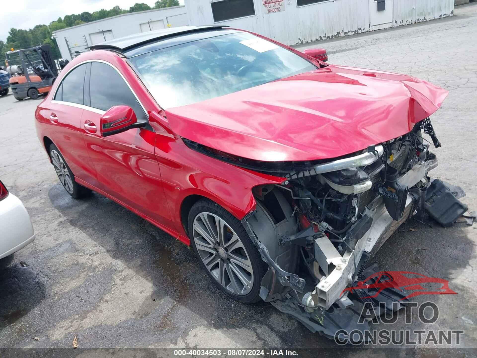 MERCEDES-BENZ CLA 250 2017 - WDDSJ4EB0HN458200