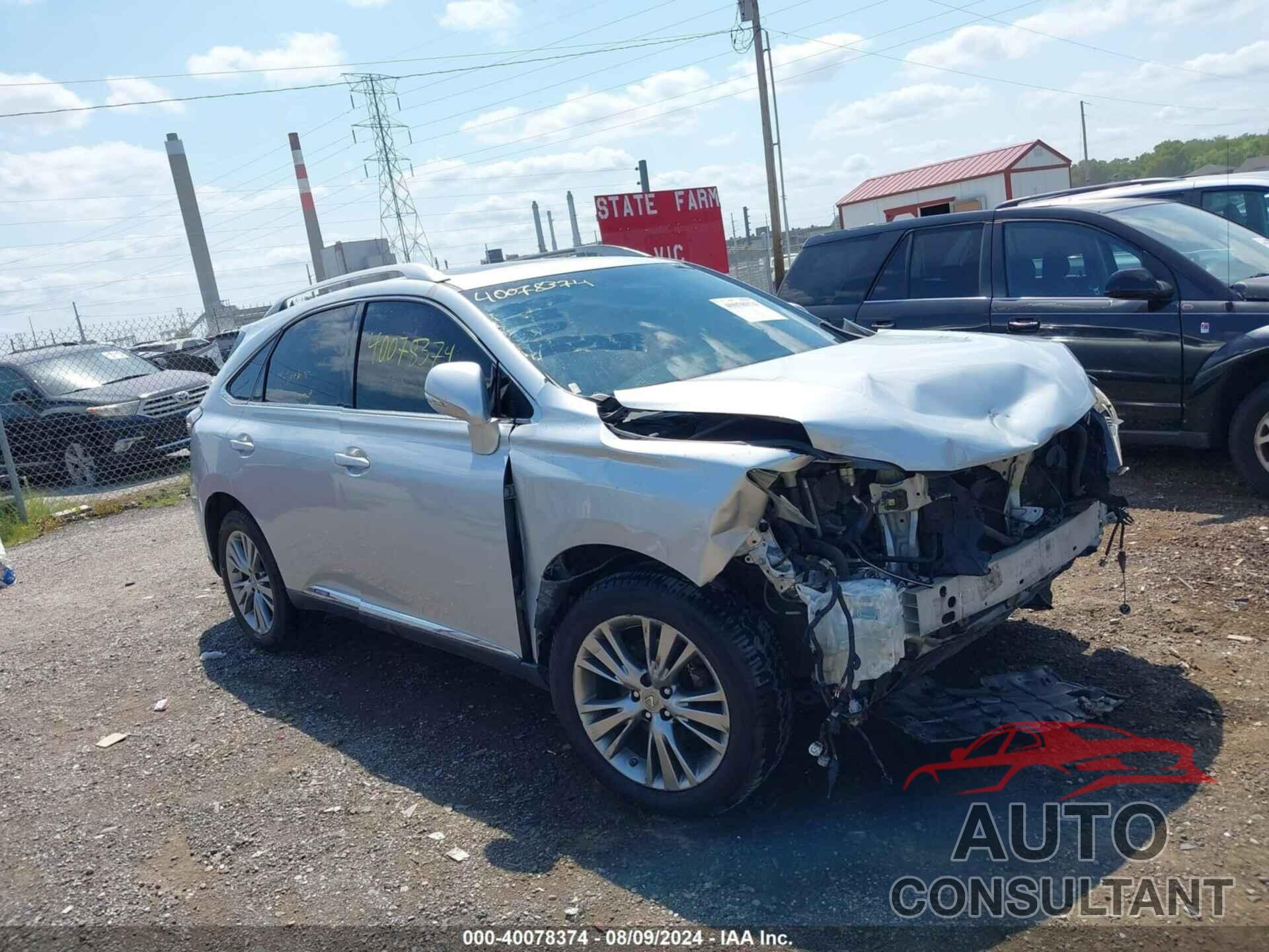 LEXUS RX 450H 2013 - JTJBC1BA1D2436309