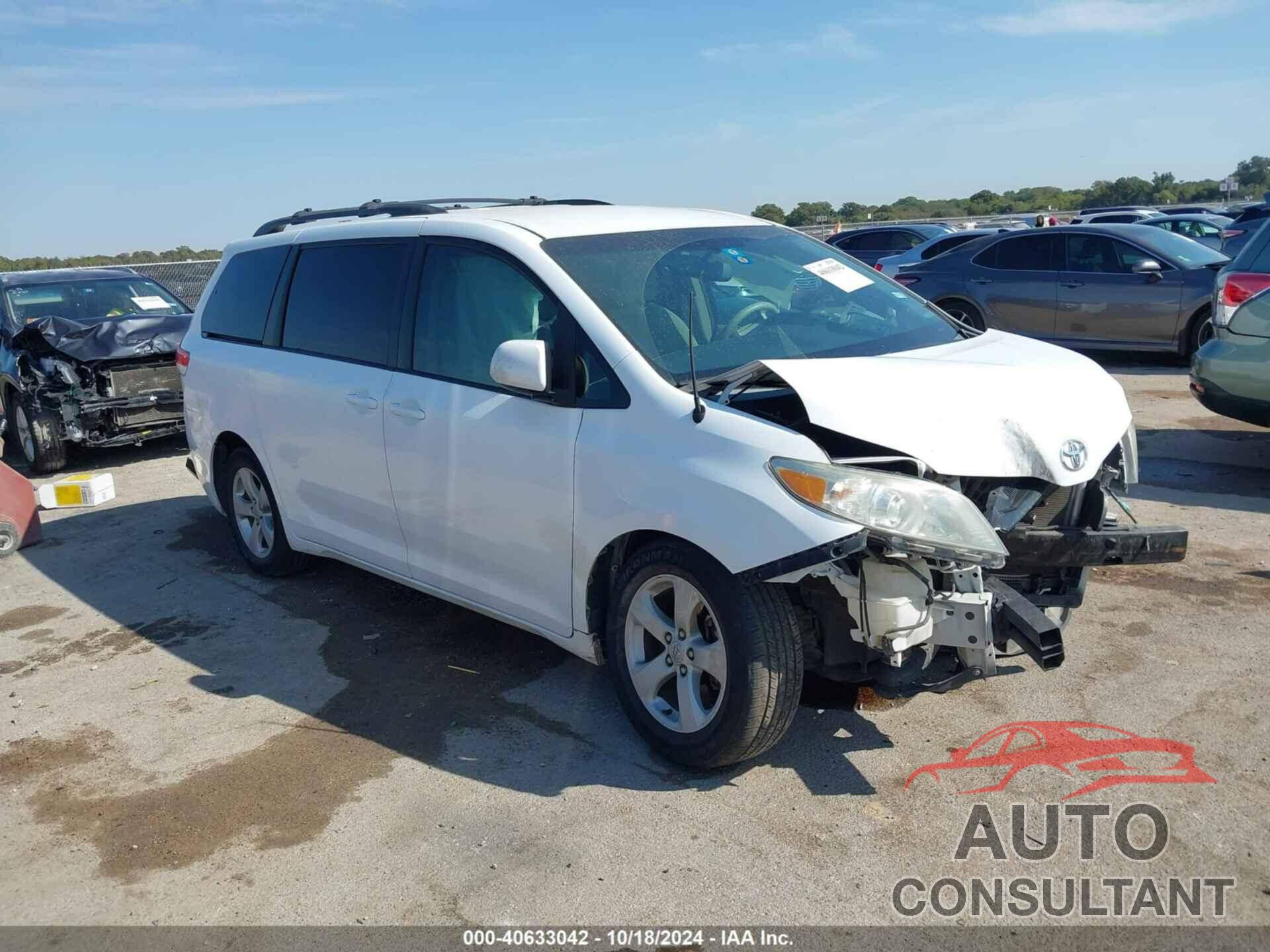 TOYOTA SIENNA 2011 - 5TDKK3DC2BS172376