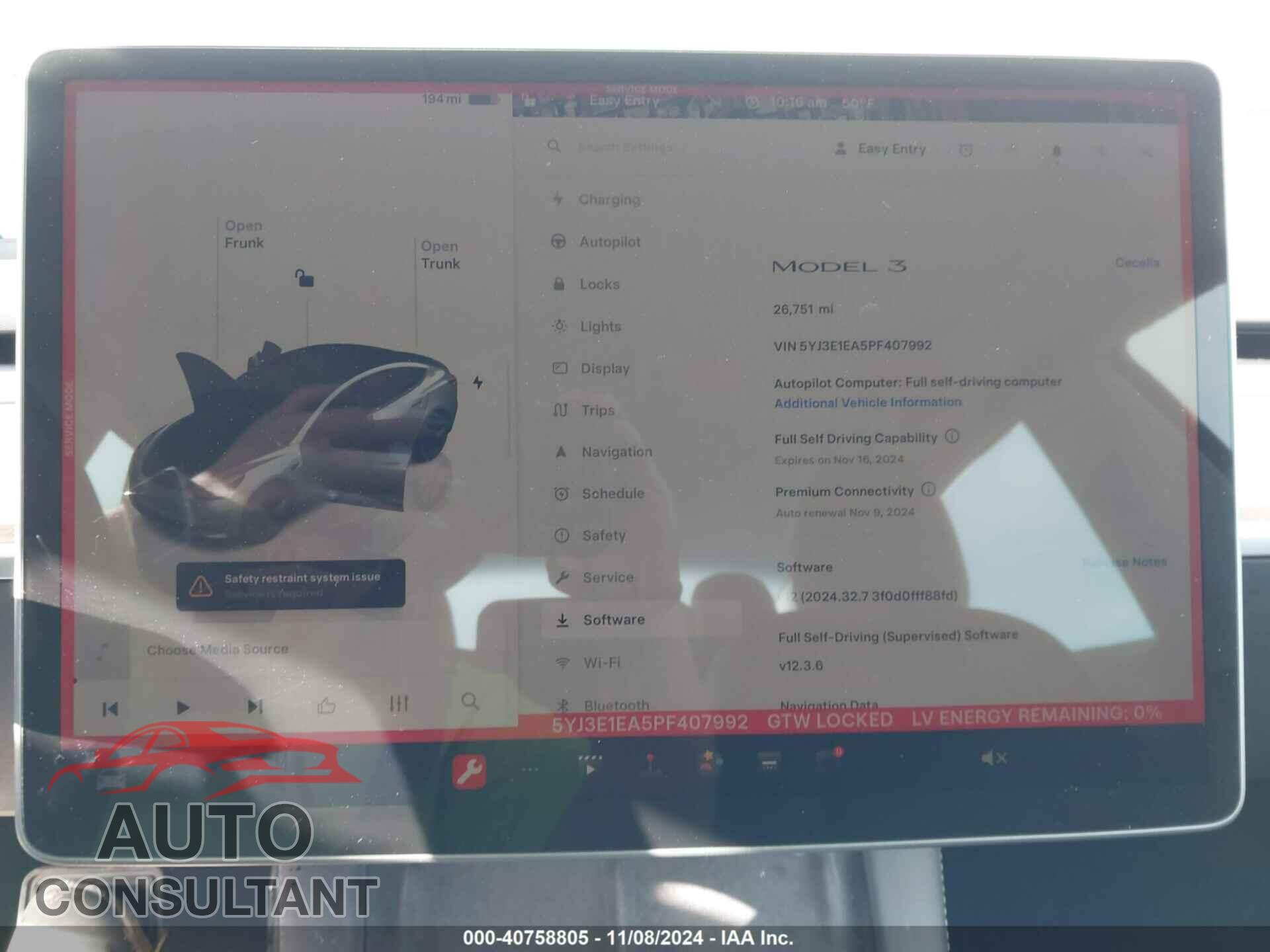 TESLA MODEL 3 2023 - 5YJ3E1EA5PF407992