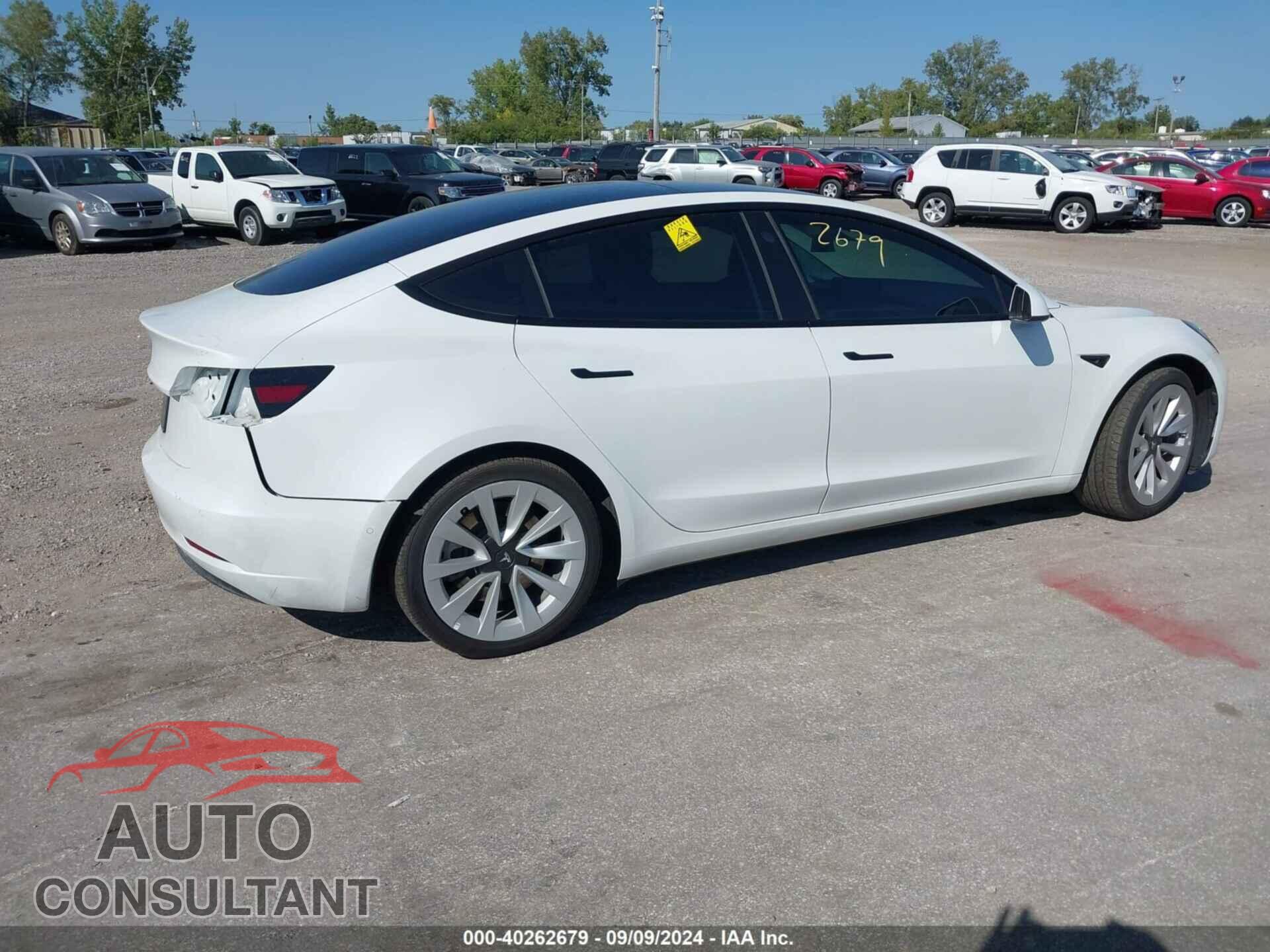 TESLA MODEL 3 2022 - 5YJ3E1EA4NF120849