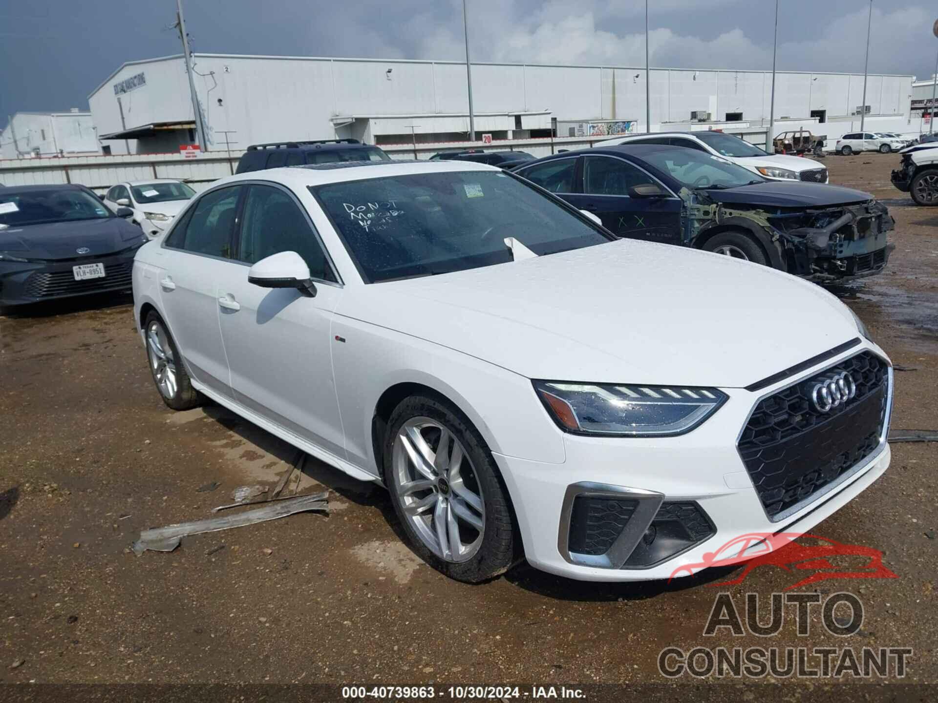 AUDI A4 2023 - WAUEAAF44PN006025