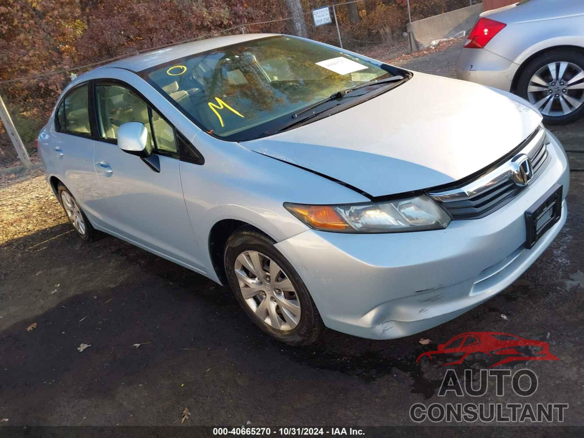 HONDA CIVIC 2012 - 19XFB2F56CE304366