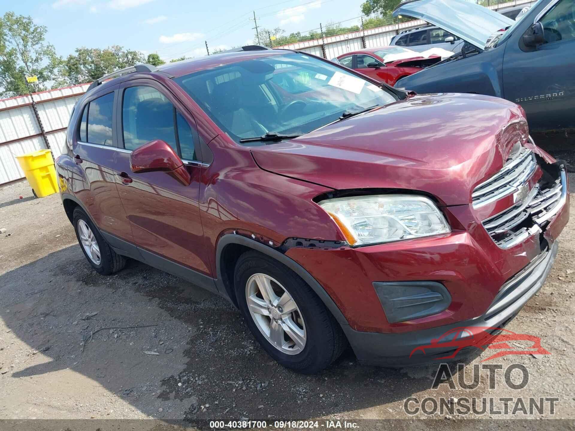 CHEVROLET TRAX 2016 - 3GNCJLSB6GL172371