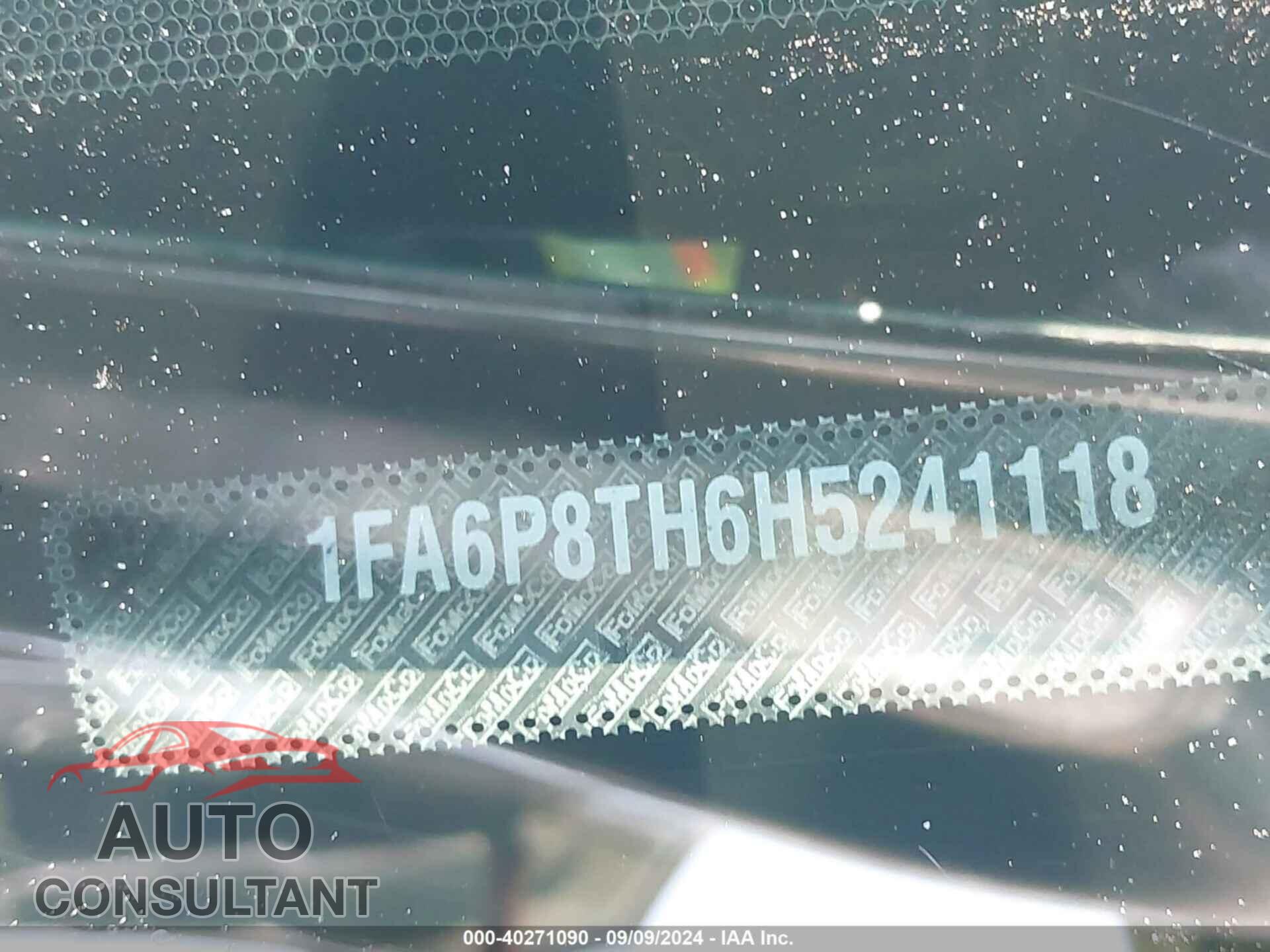 FORD MUSTANG 2017 - 1FA6P8TH6H5241118