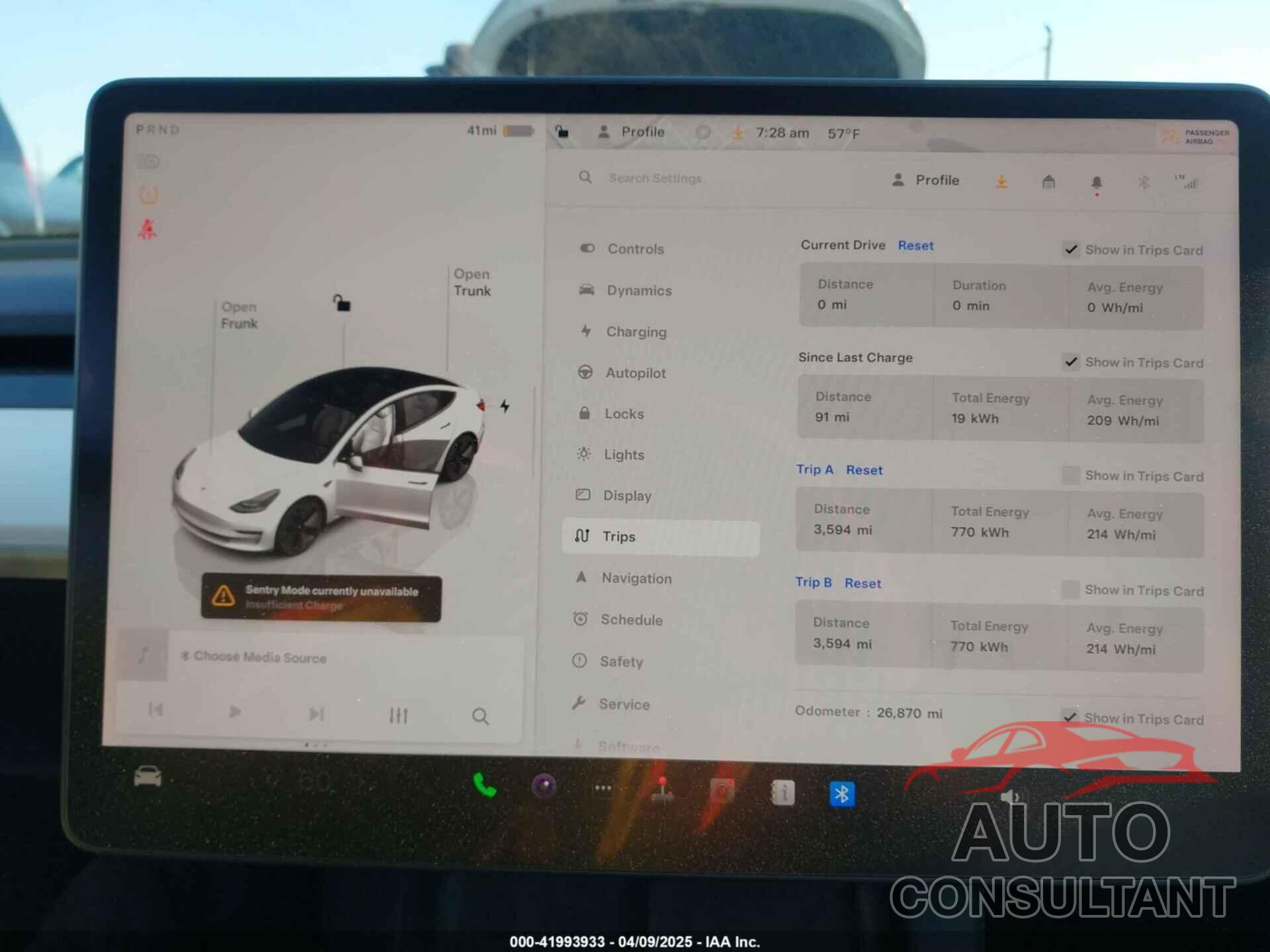 TESLA MODEL 3 2023 - 5YJ3E1EA2PF551631