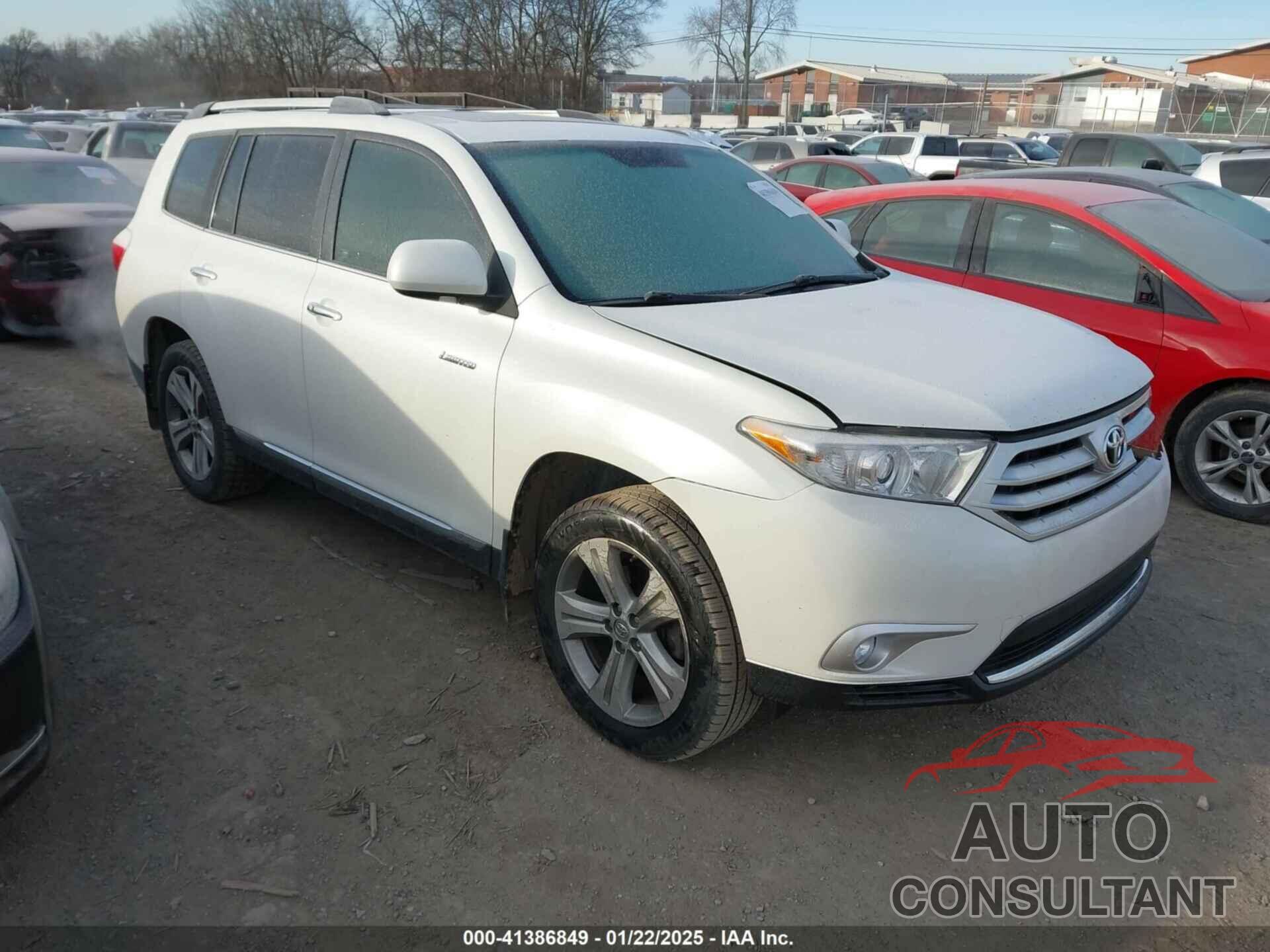 TOYOTA HIGHLANDER 2012 - 5TDYK3EH7CS059996
