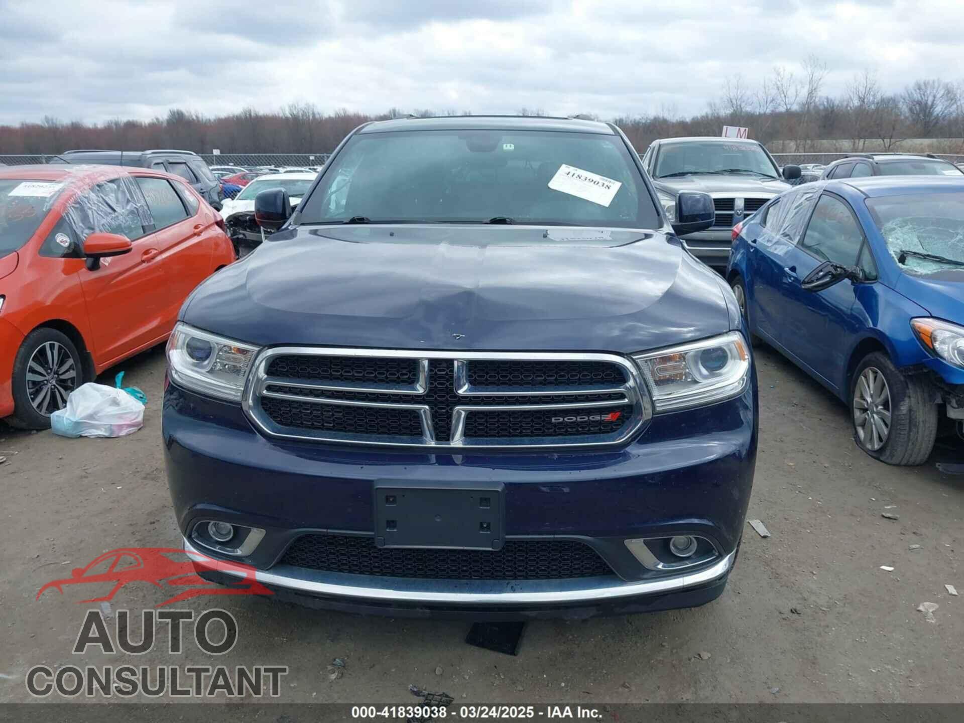 DODGE DURANGO 2017 - 1C4RDJAG9HC709923