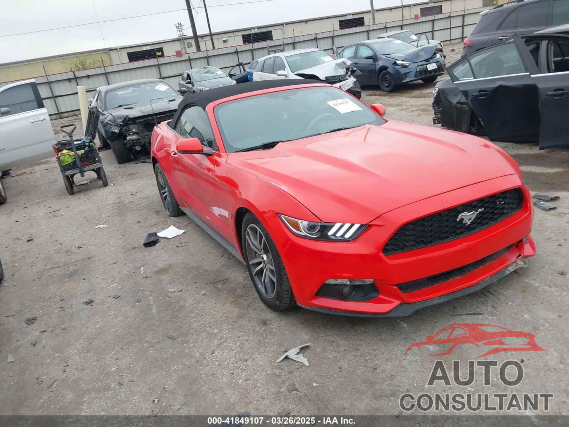FORD MUSTANG 2017 - 1FATP8UH6H5245140