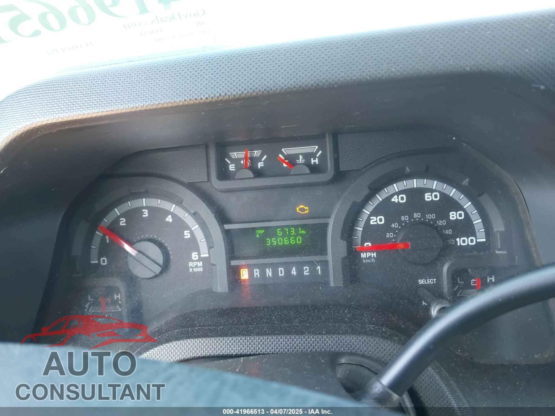 FORD E-450 CUTAWAY 2017 - 1FDFE4FS2HDC35365