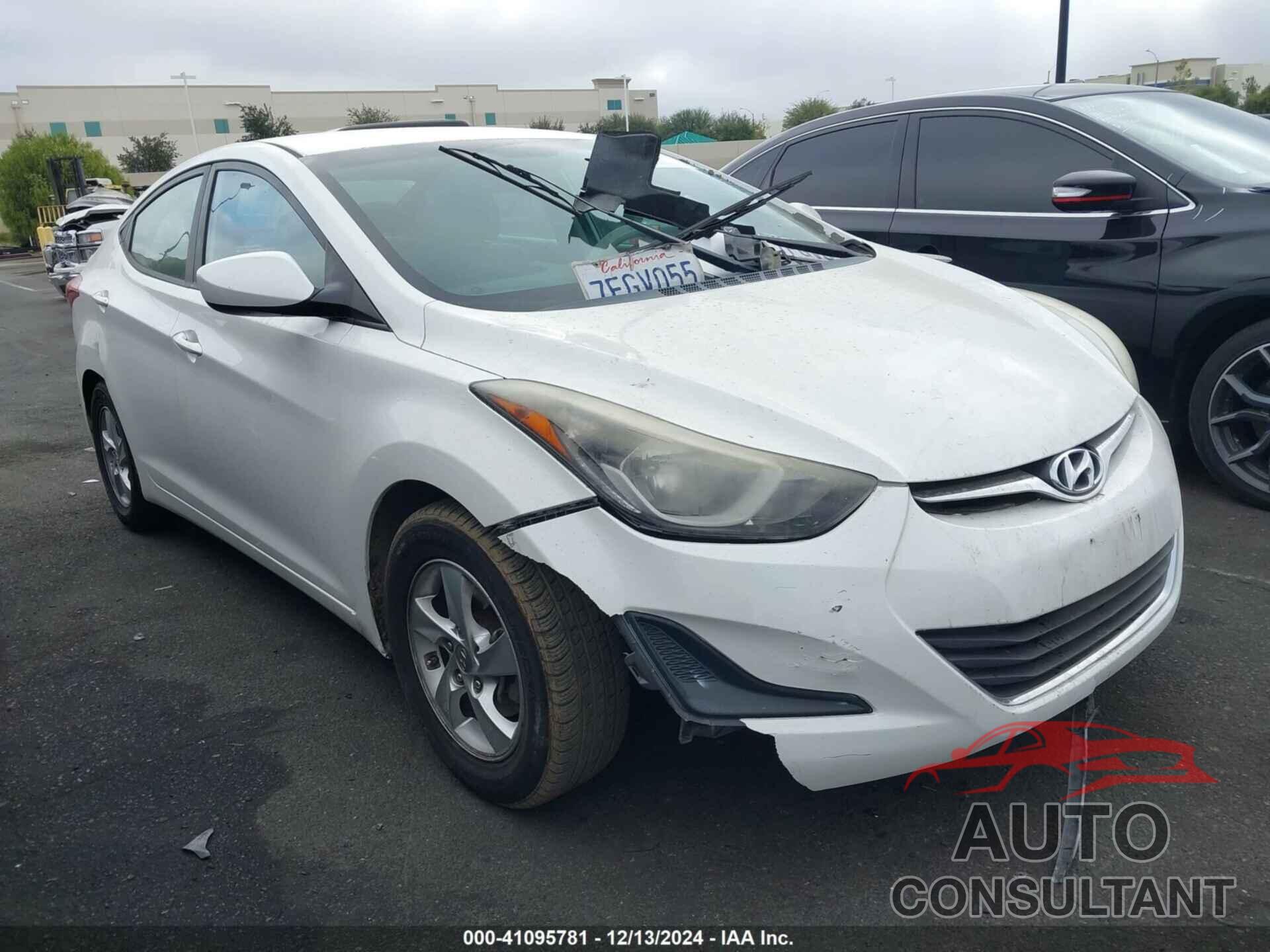 HYUNDAI ELANTRA 2014 - 5NPDH4AE0EH516459