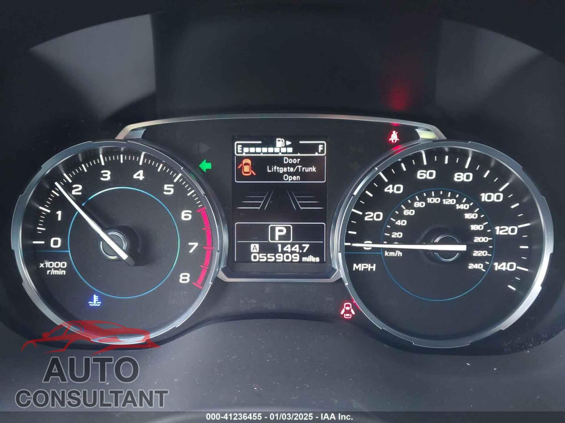 SUBARU FORESTER 2017 - JF2SJAGC4HH484894