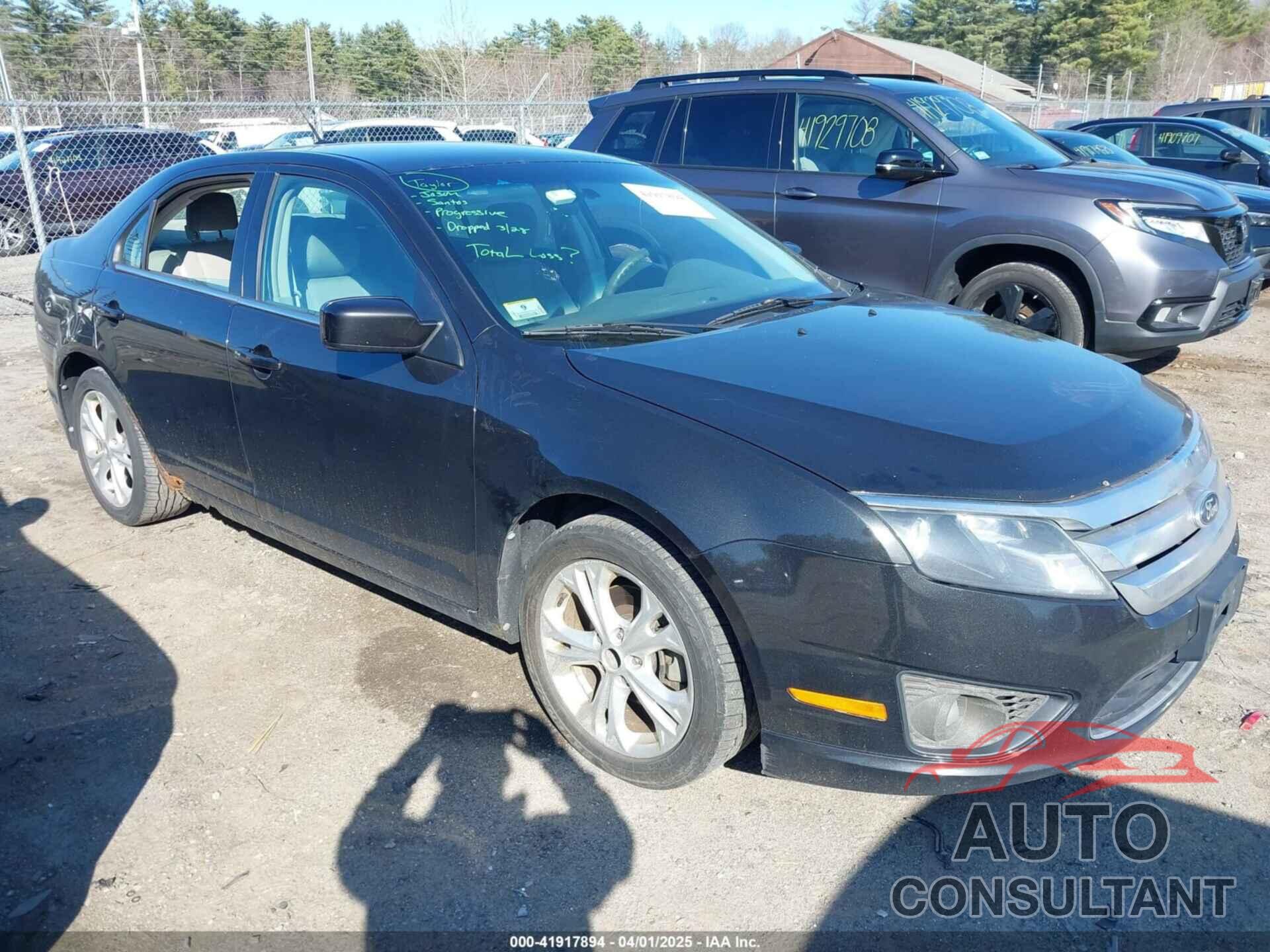 FORD FUSION 2012 - 3FAHP0HA3CR421149