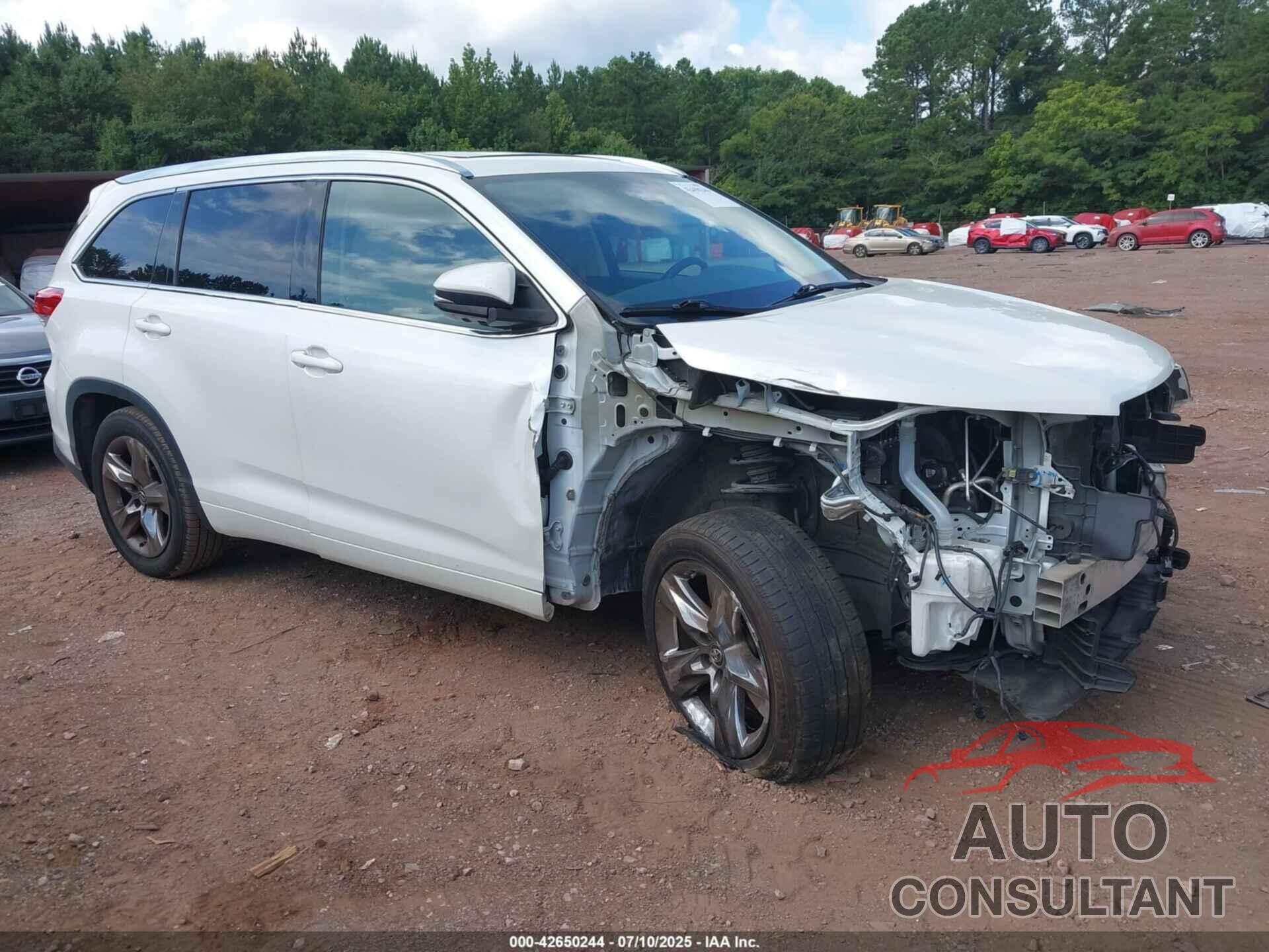 TOYOTA HIGHLANDER 2018 - 5TDYZRFH5JS247376