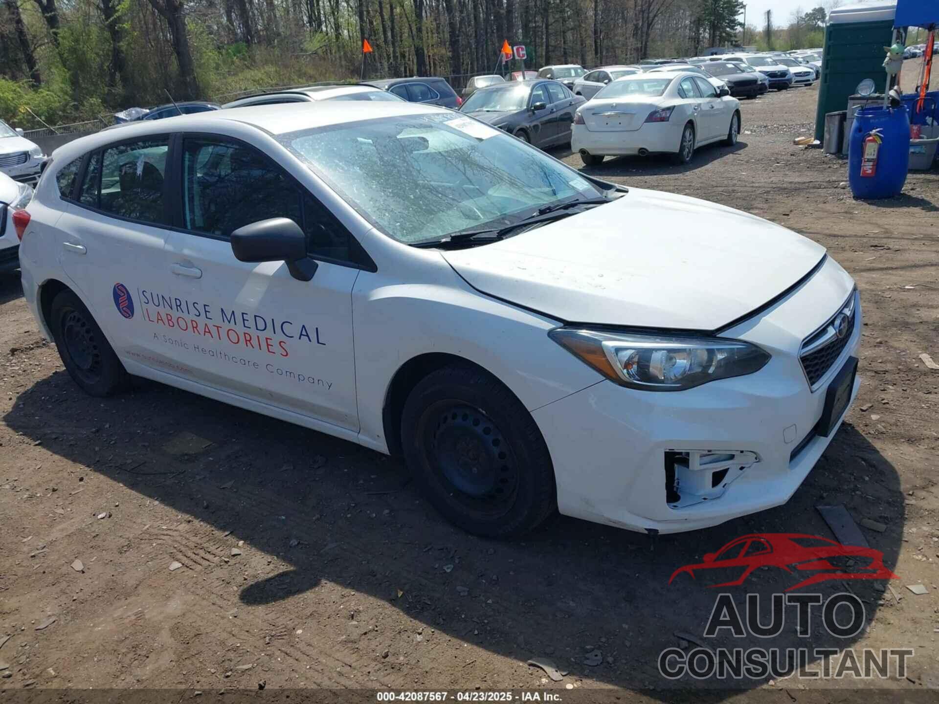 SUBARU IMPREZA 2018 - 4S3GTAA68J3742838