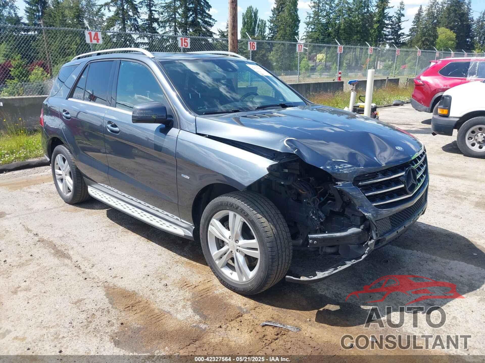 MERCEDES-BENZ ML 350 BLUETEC 2012 - 4JGDA2EB2CA026646