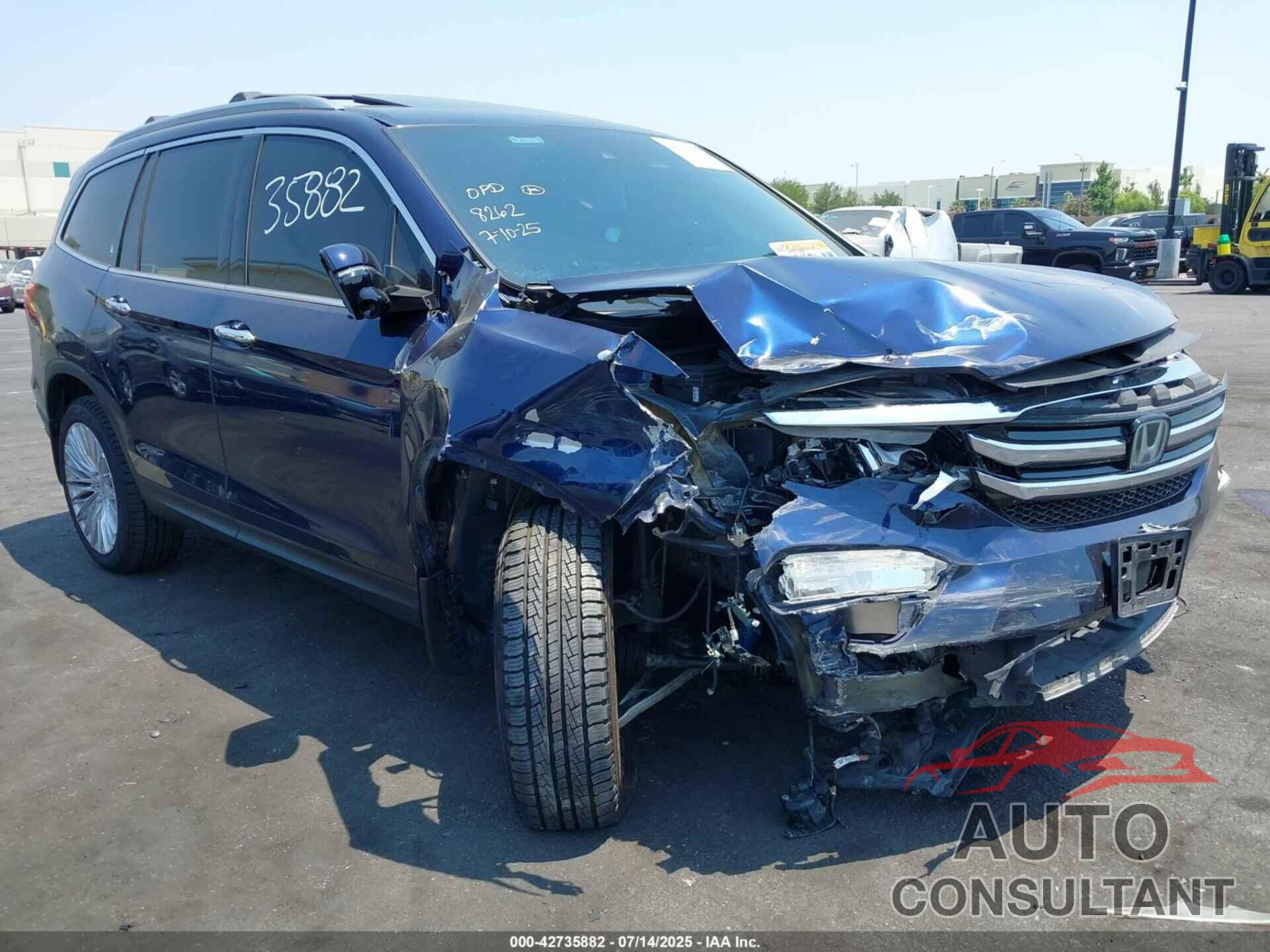 HONDA PILOT 2016 - 5FNYF5H90GB047901