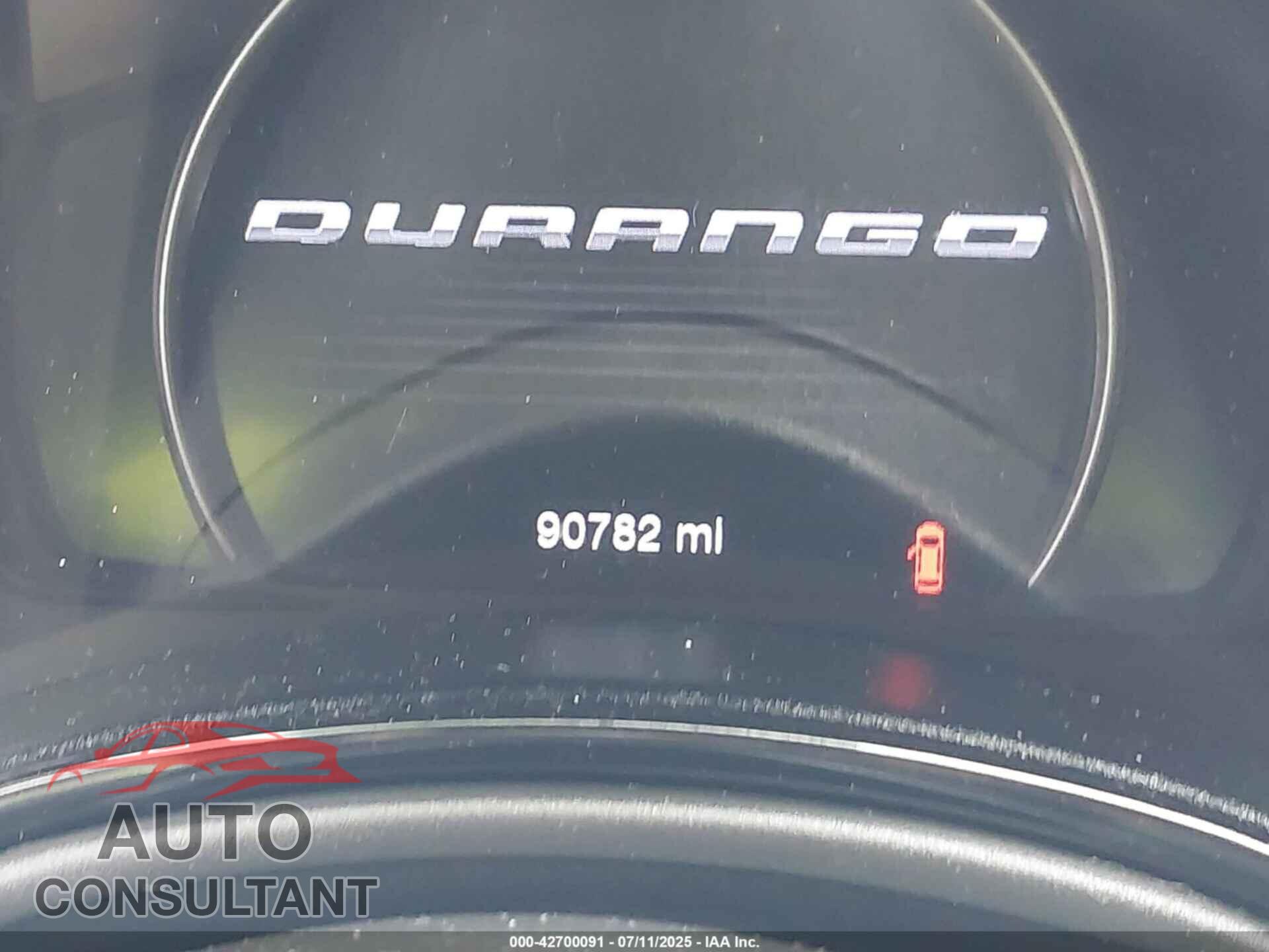 DODGE DURANGO 2021 - 1C4RDJDGXMC689574