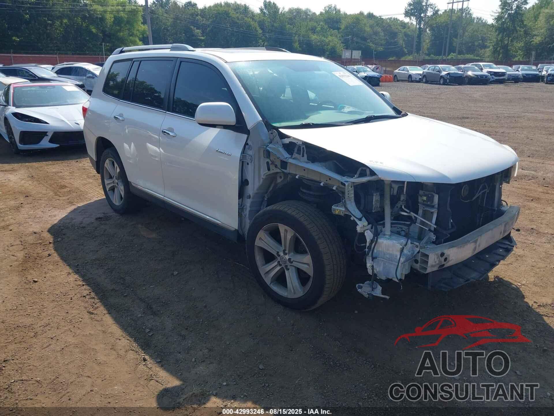 TOYOTA HIGHLANDER 2012 - 5TDYK3EH8CS088682