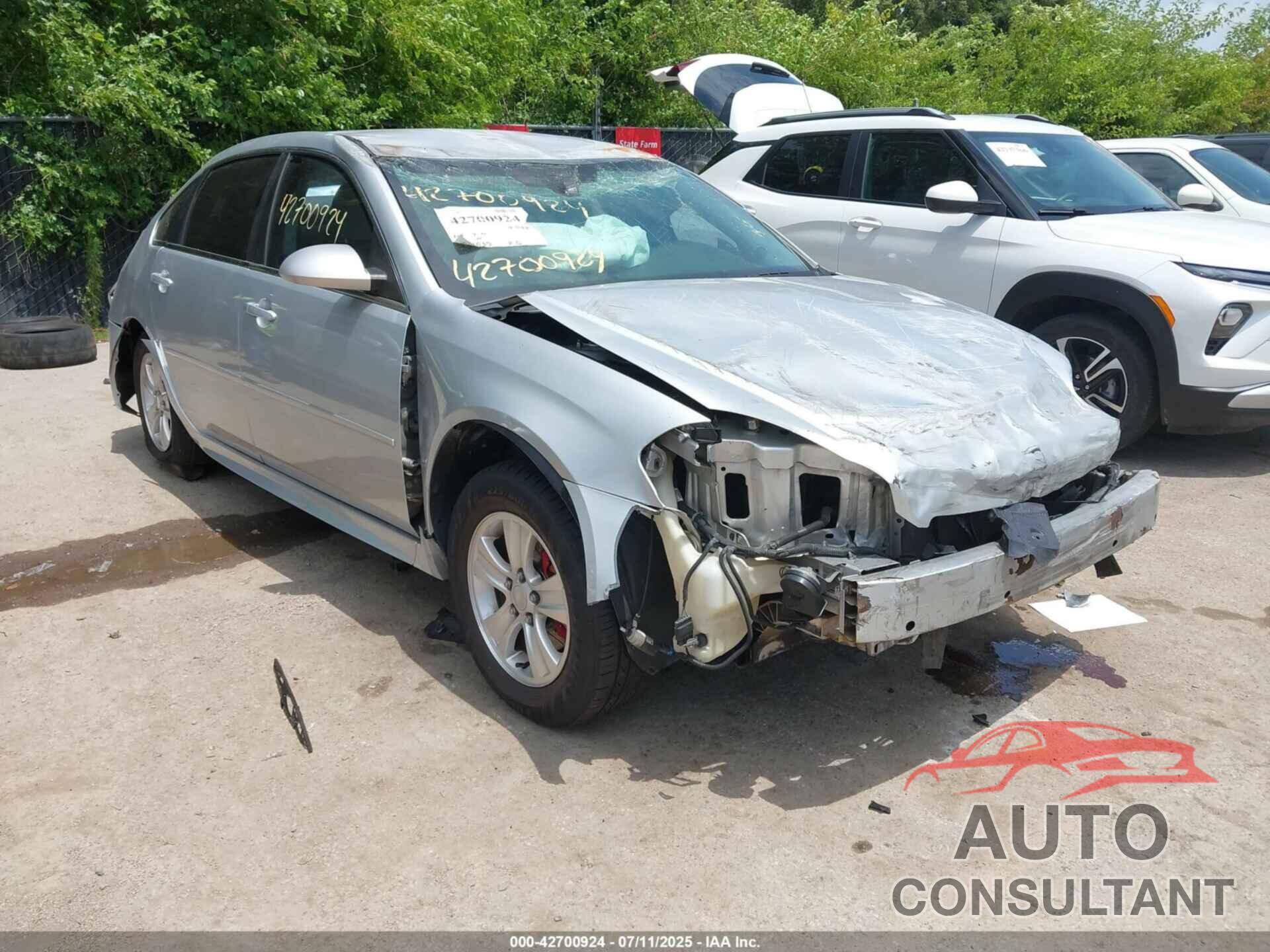 CHEVROLET IMPALA 2012 - 2G1WF5E33C1116982