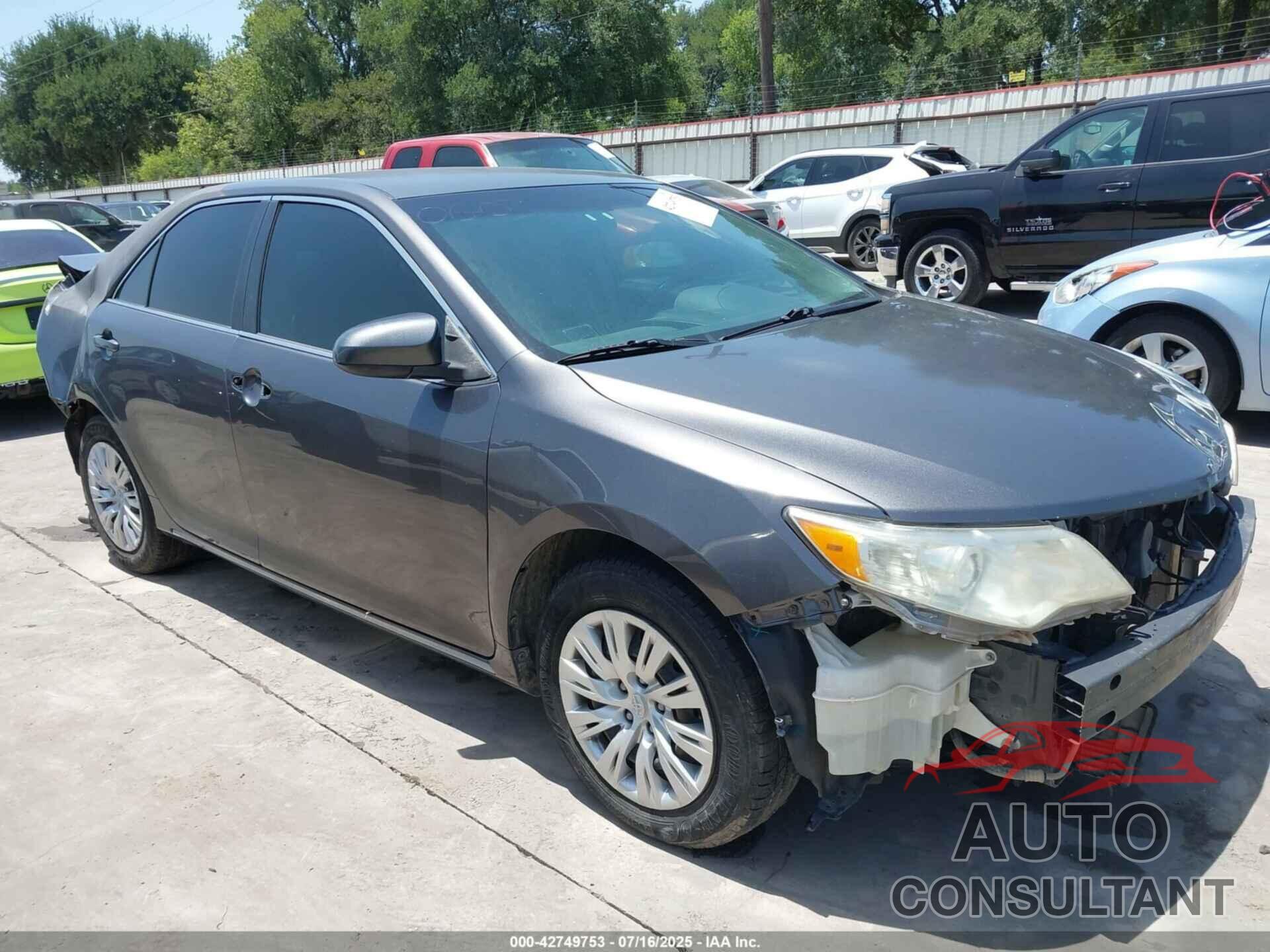 TOYOTA CAMRY 2012 - 4T4BF1FK0CR249824