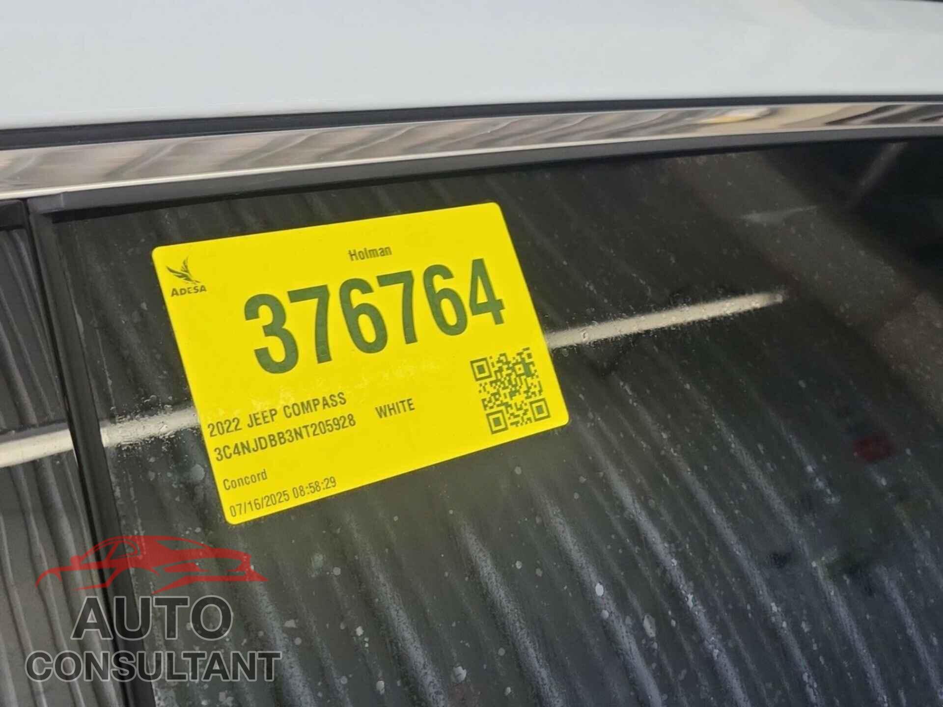 JEEP COMPASS 2022 - 3C4NJDBB3NT205928