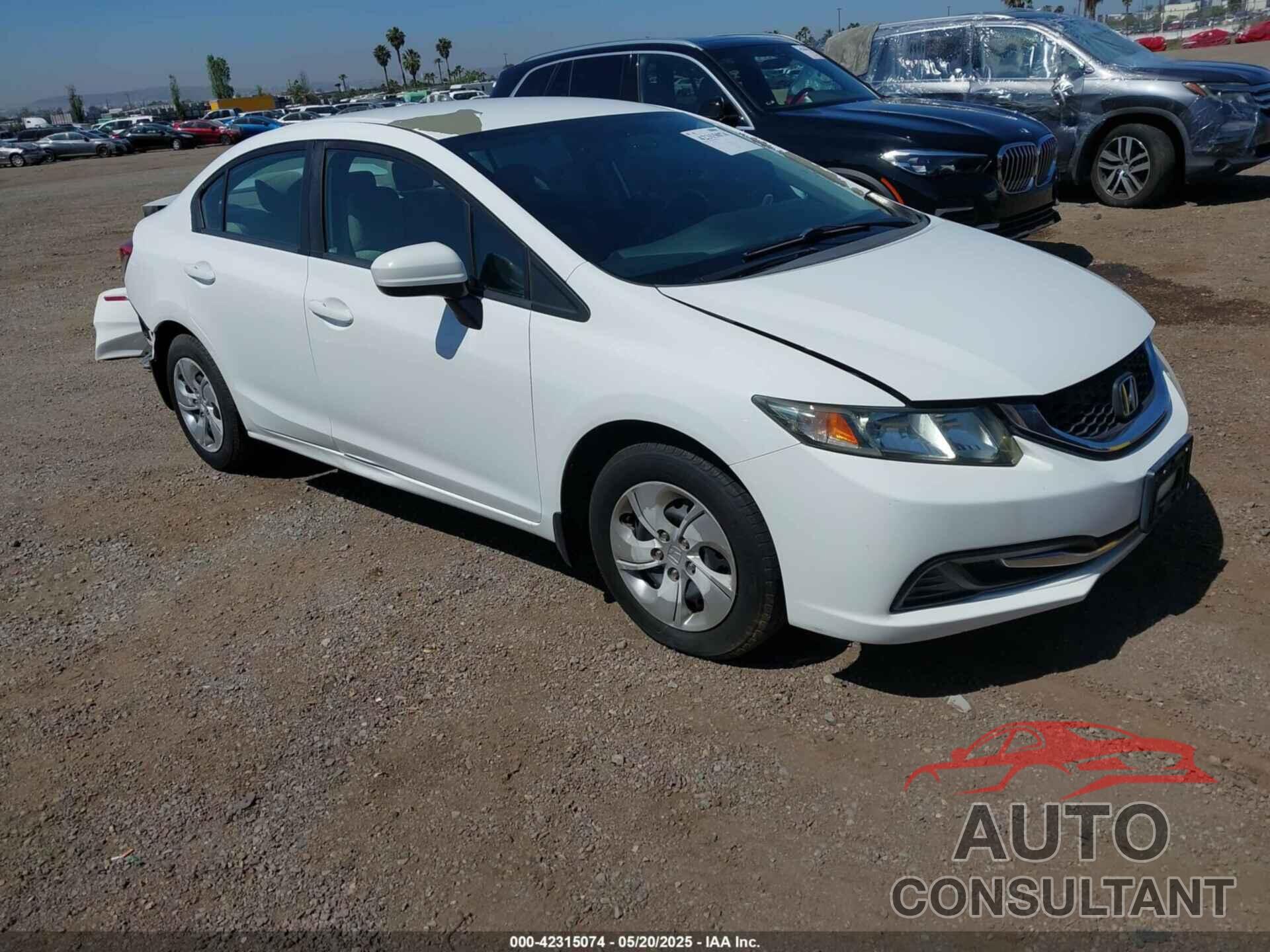 HONDA CIVIC 2014 - 19XFB2F57EE223993