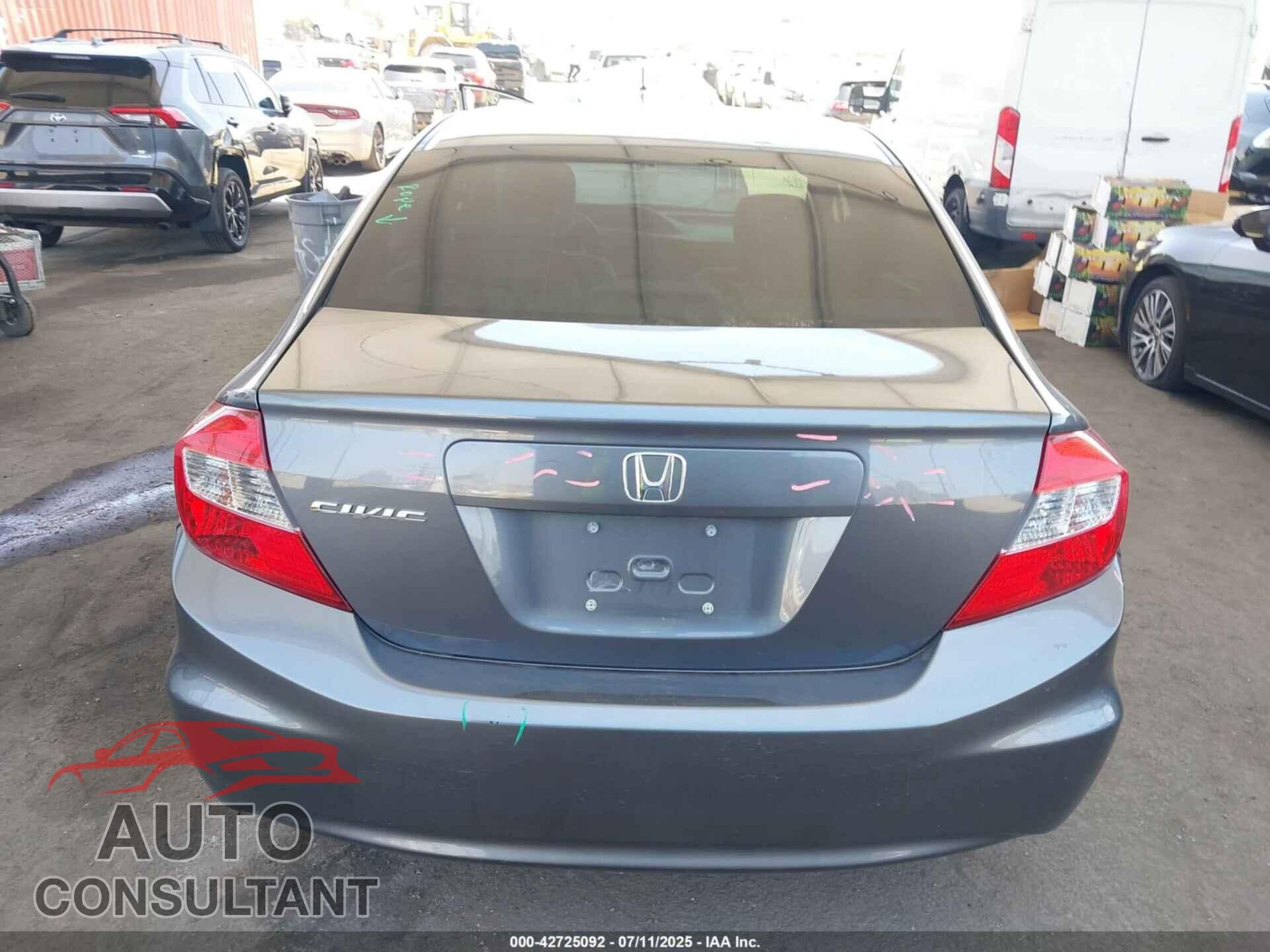 HONDA CIVIC 2012 - 19XFB2F56CE353891