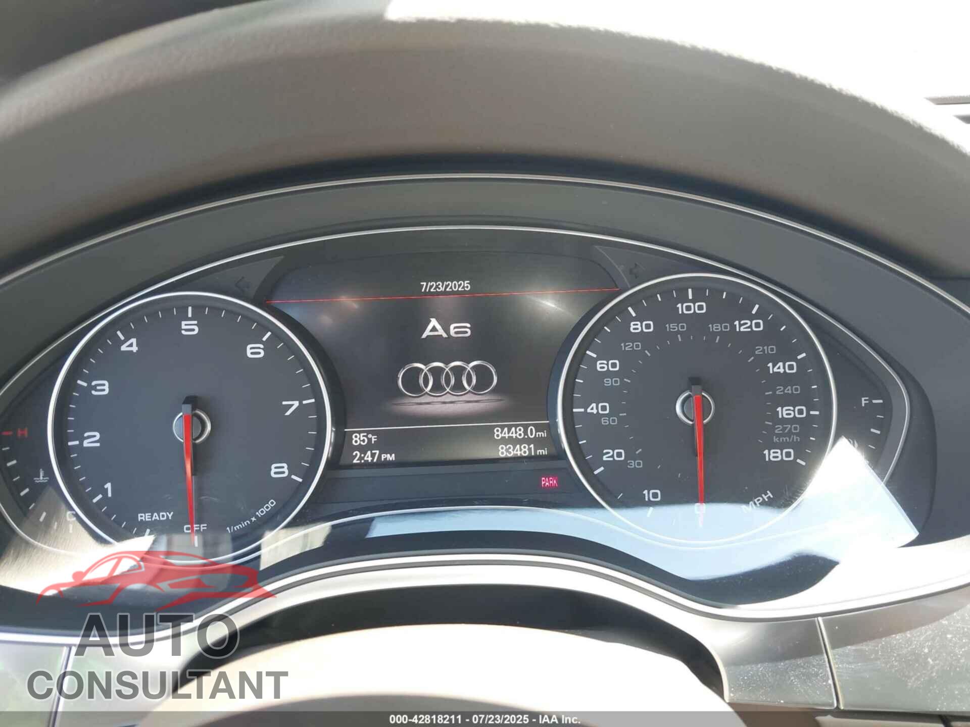 AUDI A6 2017 - WAUG8AFC1HN131996