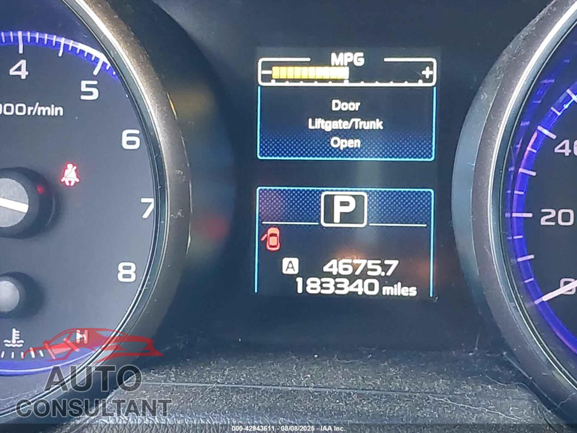 SUBARU OUTBACK 2015 - 4S4BSELC8F3239398