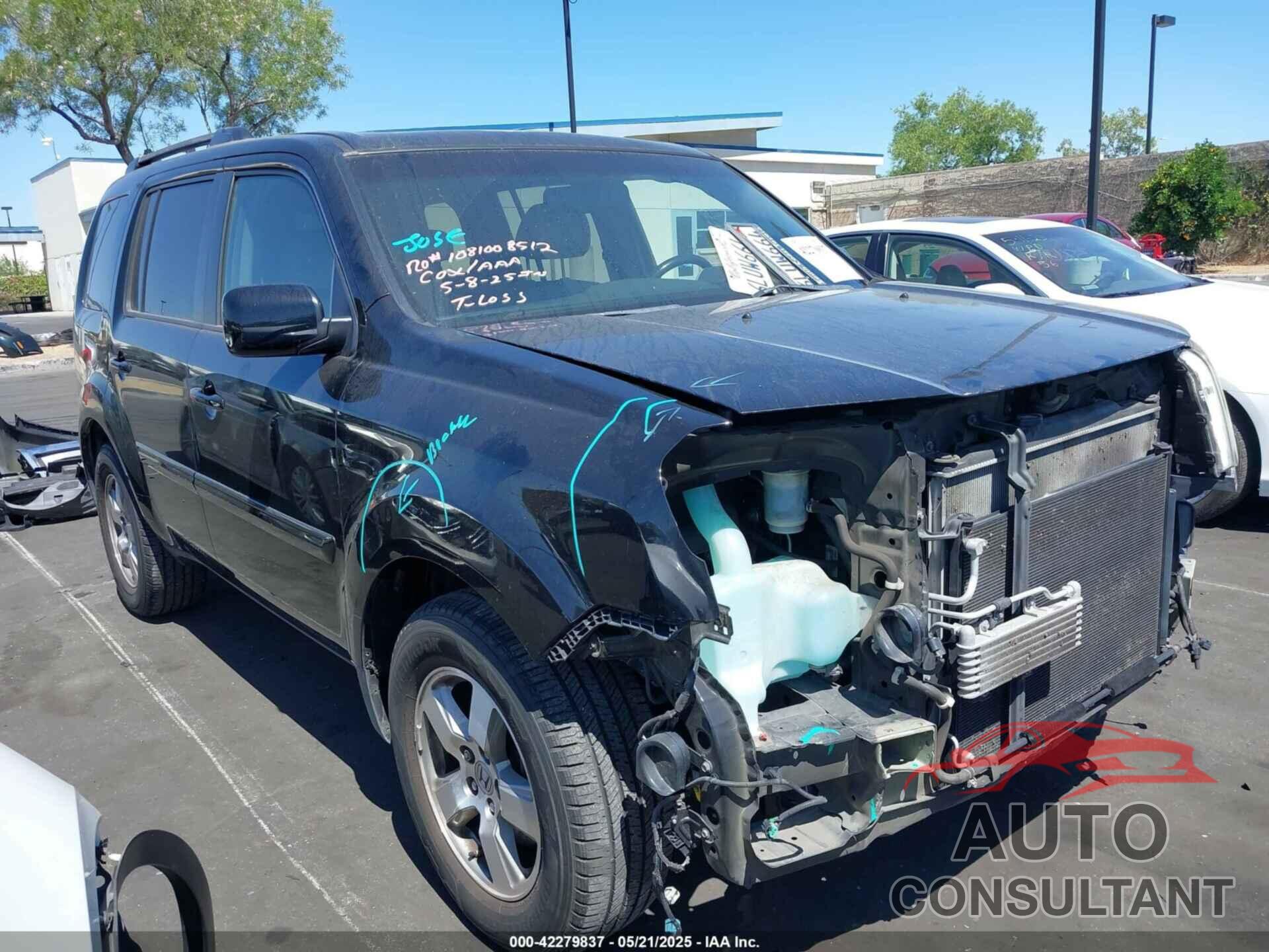 HONDA PILOT 2010 - 5FNYF3H58AB023502
