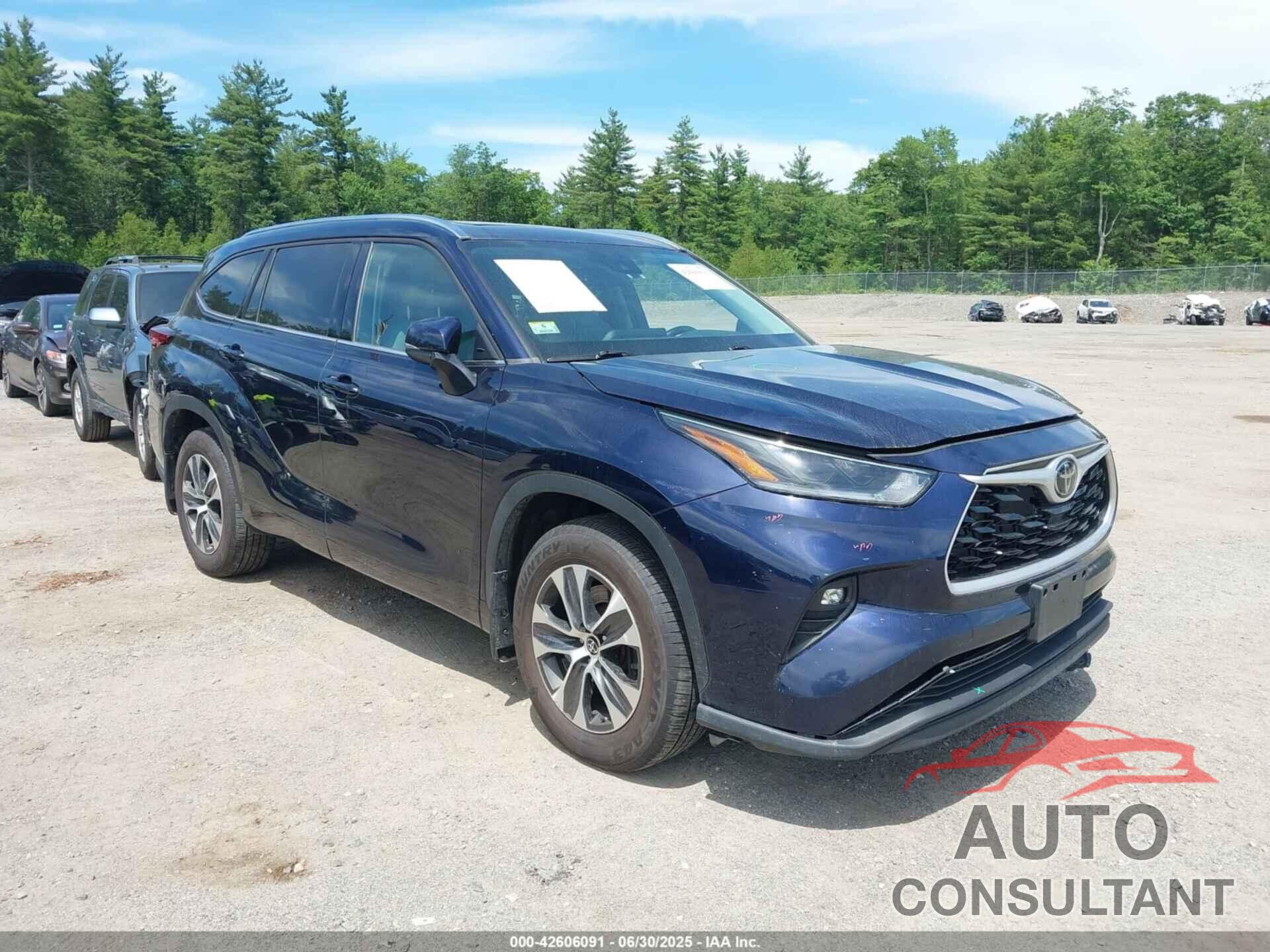 TOYOTA HIGHLANDER 2021 - 5TDGZRBH7MS541142