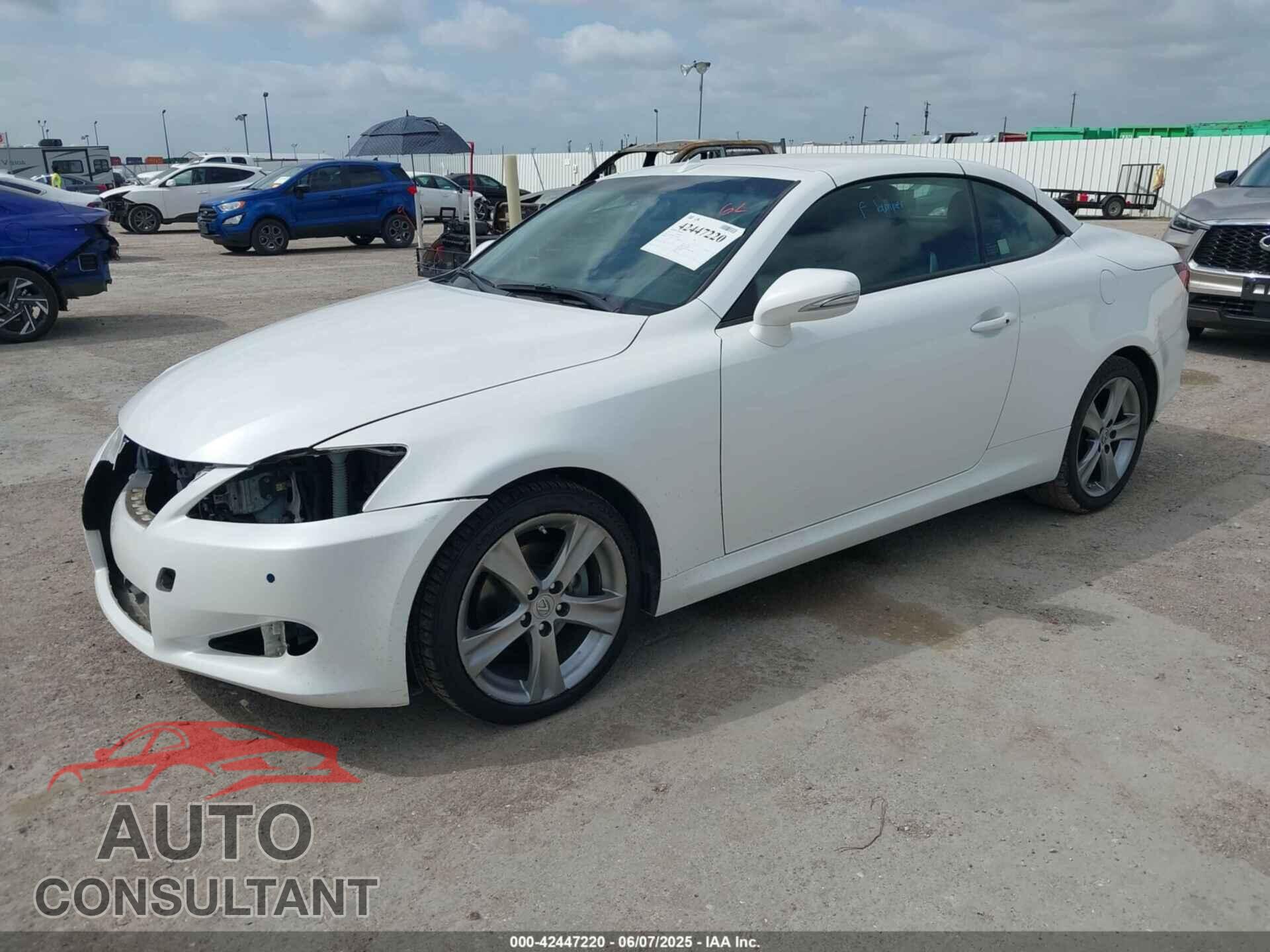 LEXUS IS 250C 2012 - JTHFF2C28C2526045