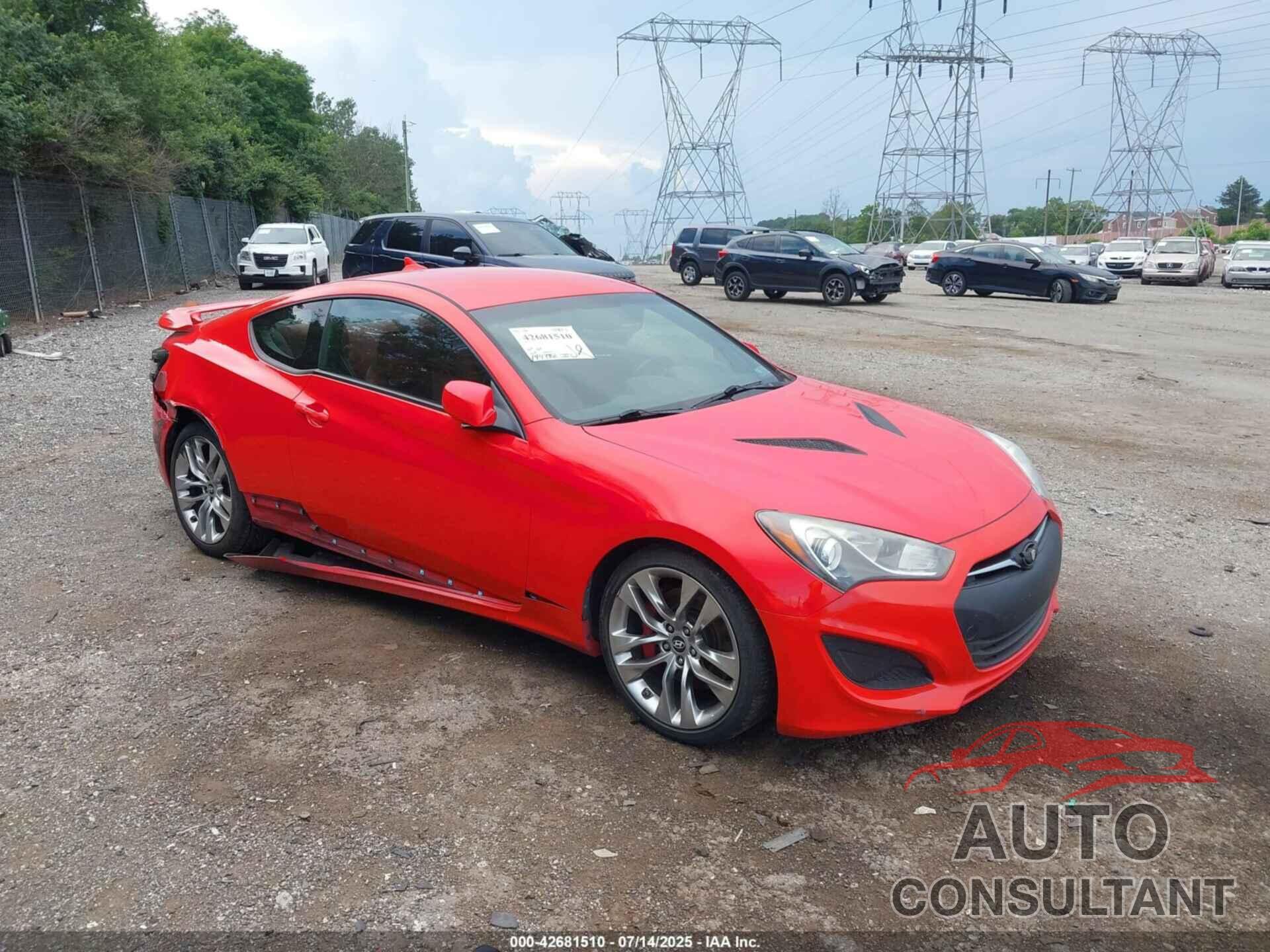HYUNDAI GENESIS 2013 - KMHHT6KD9DU099232