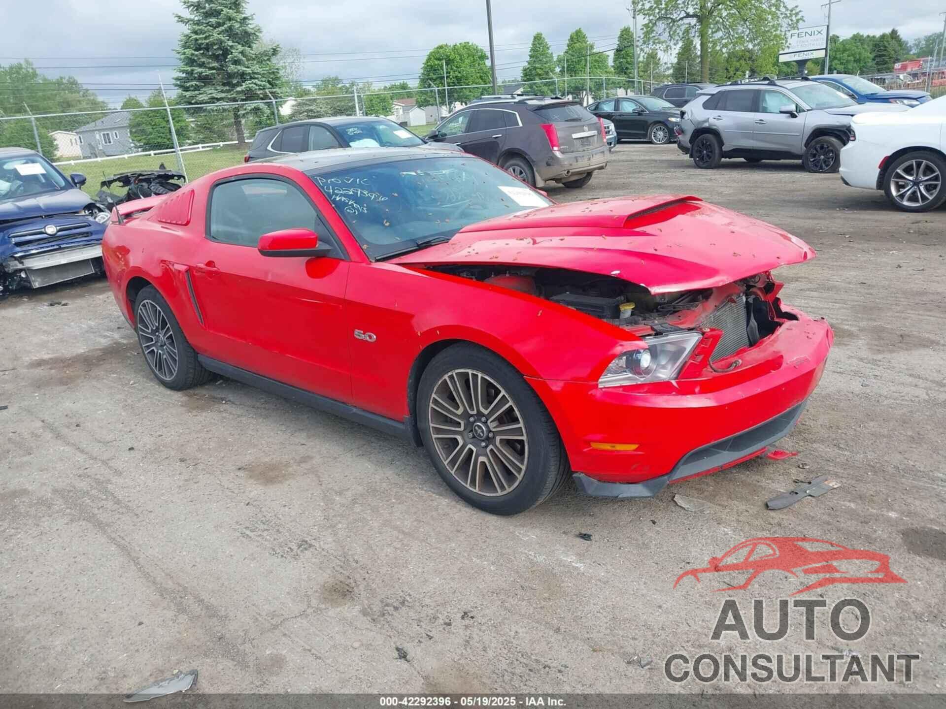 FORD MUSTANG 2012 - 1ZVBP8CF0C5225865