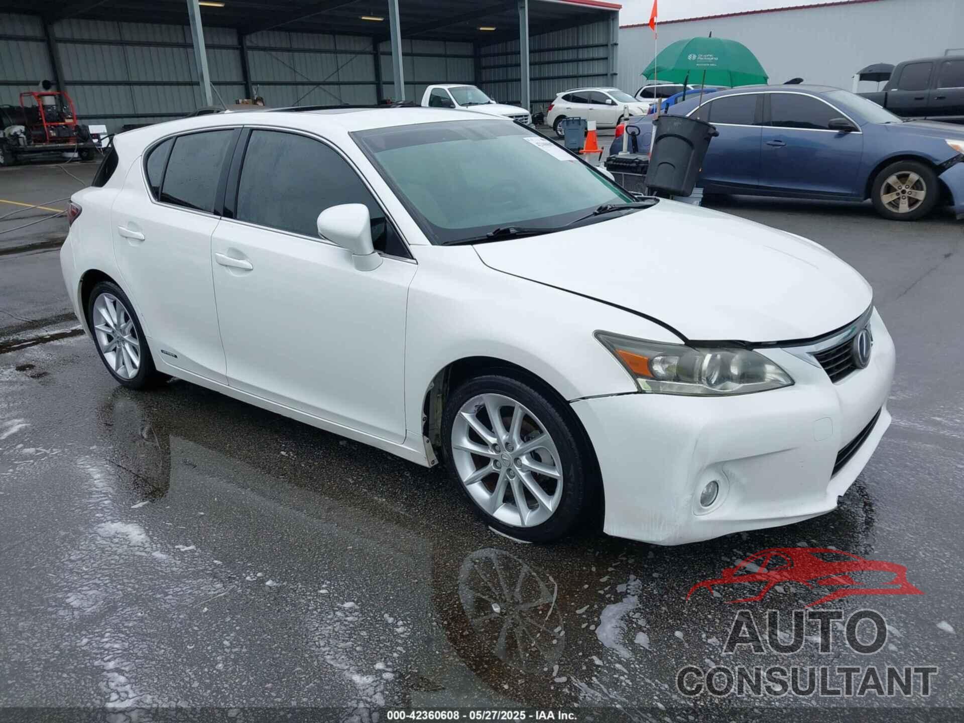 LEXUS CT 200H 2012 - JTHKD5BHXC2121476