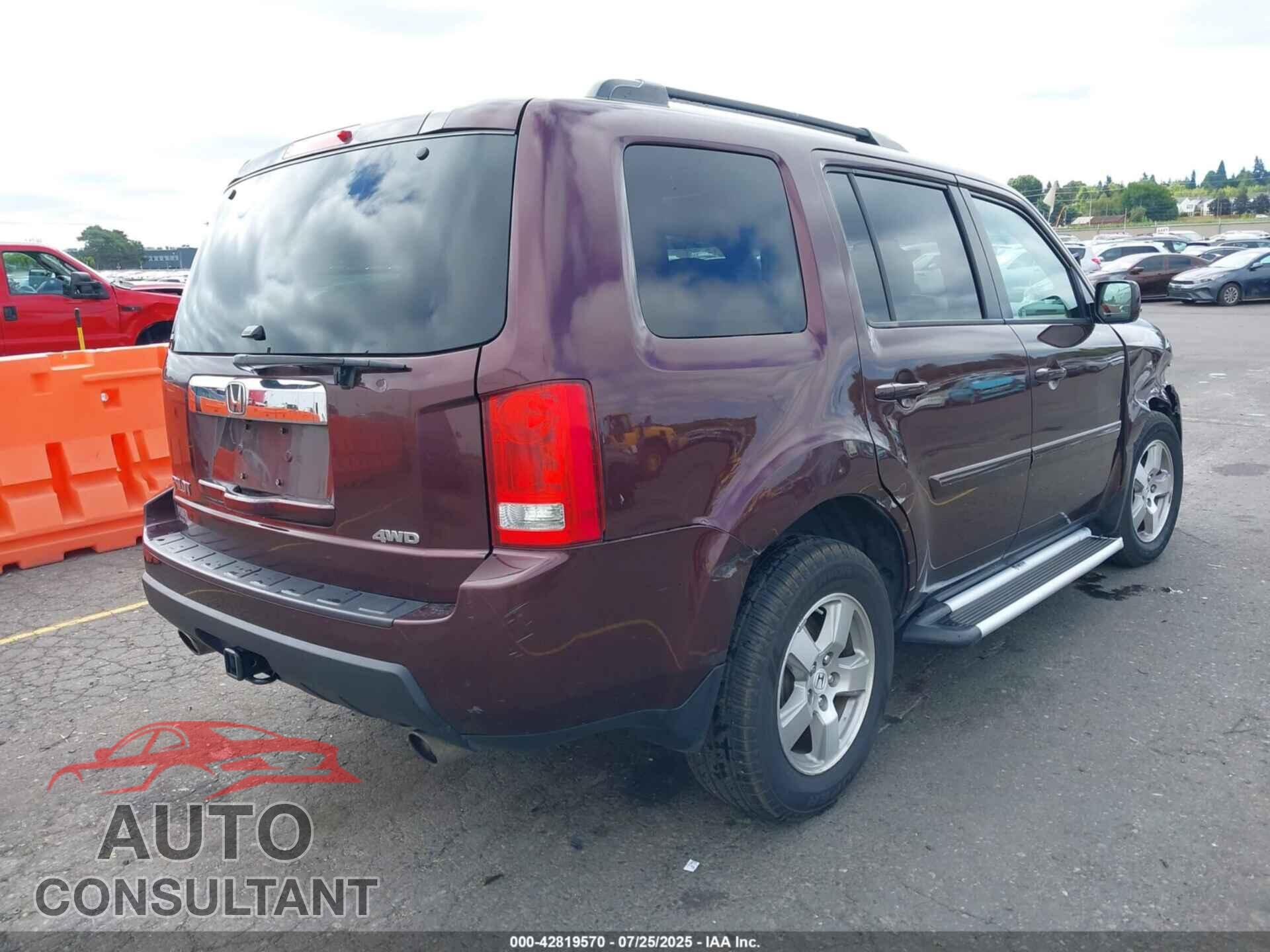HONDA PILOT 2011 - 5FNYF4H7XBB092152