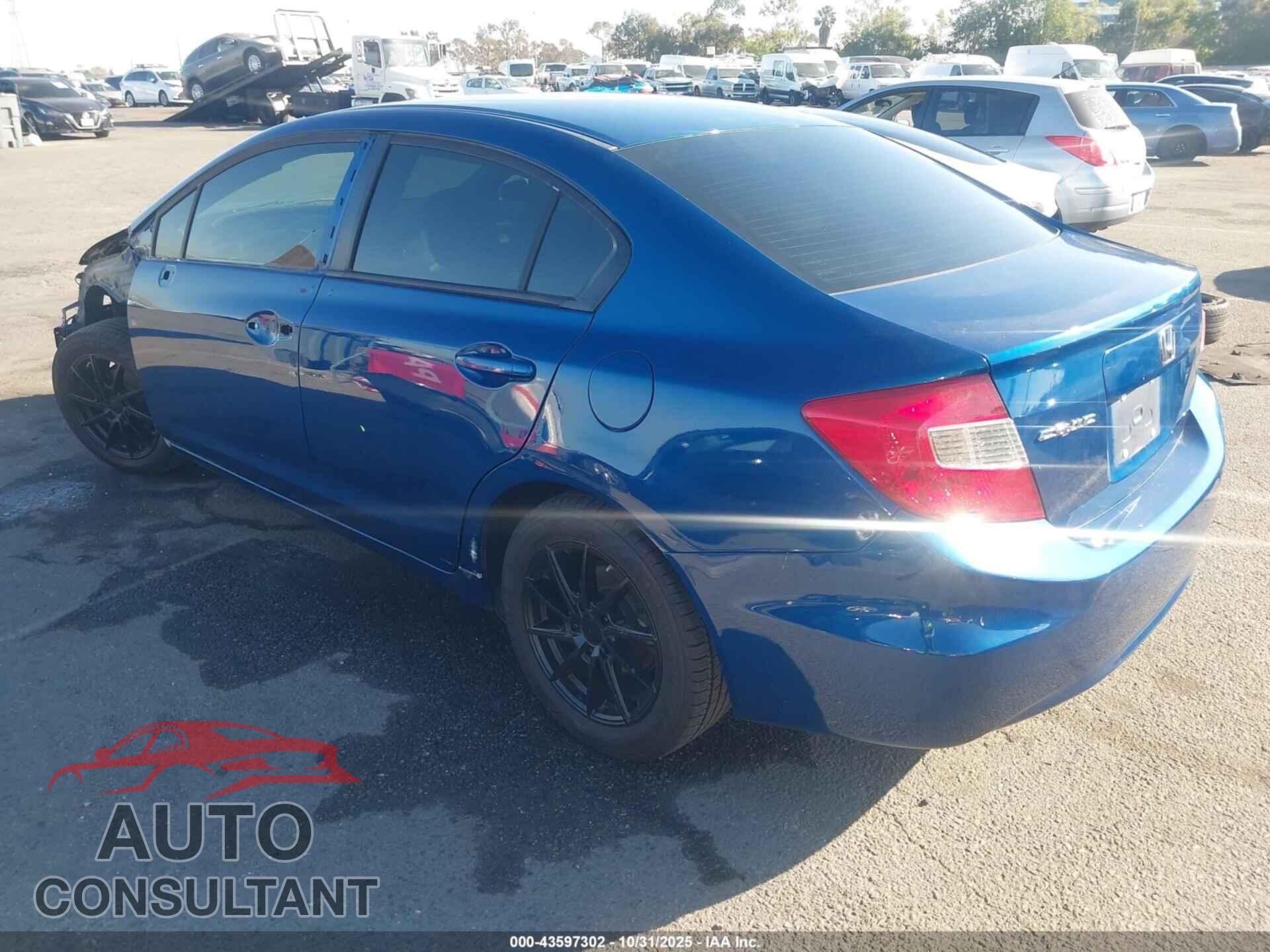 HONDA CIVIC 2012 - 19XFB2F96CE337063