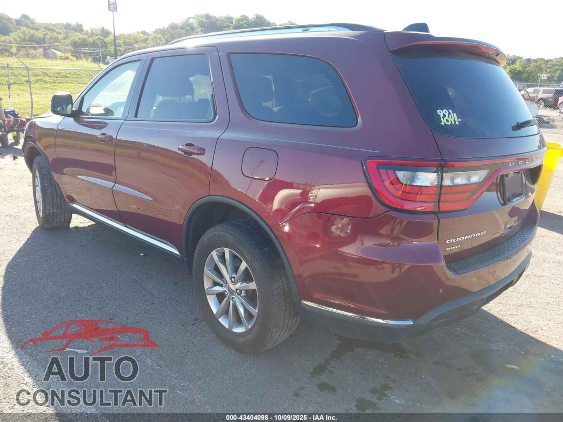 DODGE DURANGO 2016 - 1C4RDJAG7GC363093