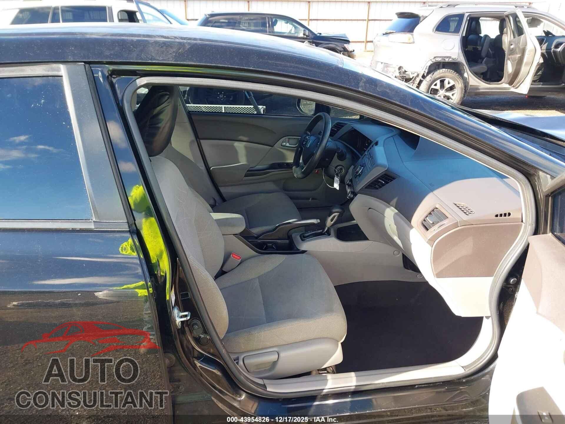 HONDA CIVIC 2012 - JHMFB2F51CS000387