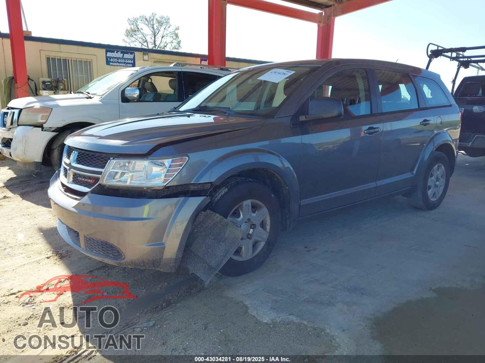 DODGE JOURNEY 2012 - 3C4PDCAB8CT320114