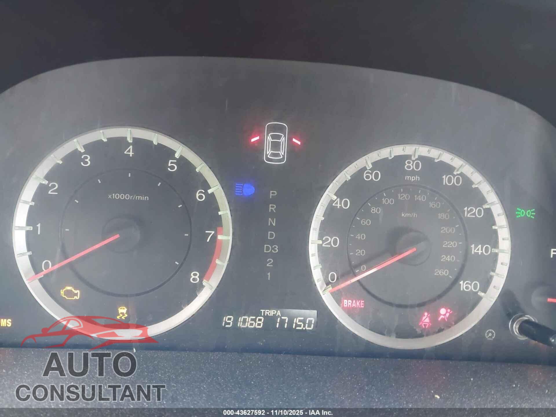 HONDA ACCORD 2011 - 1HGCP2F36BA098004
