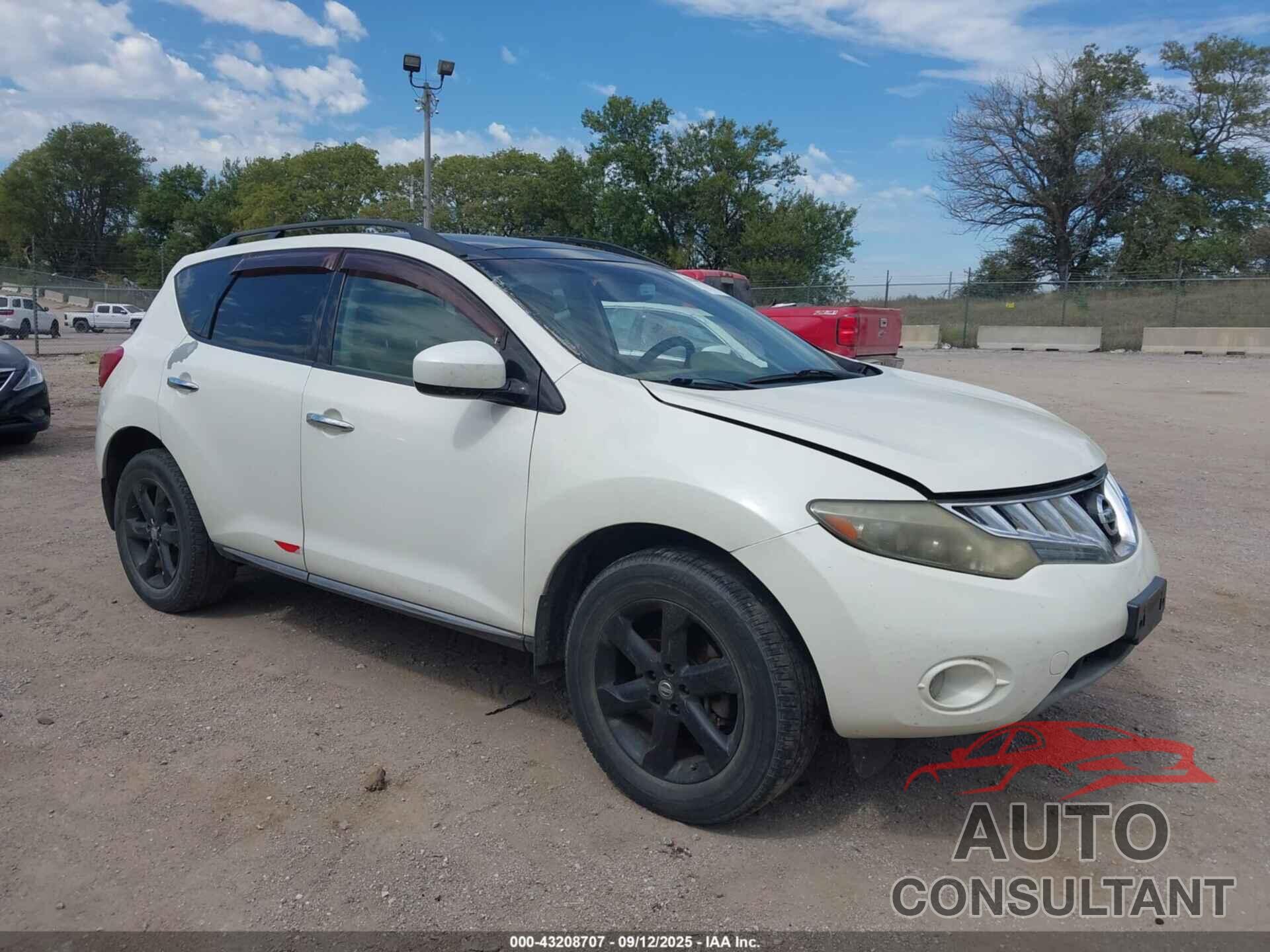 NISSAN MURANO 2009 - JN8AZ18WX9W150785