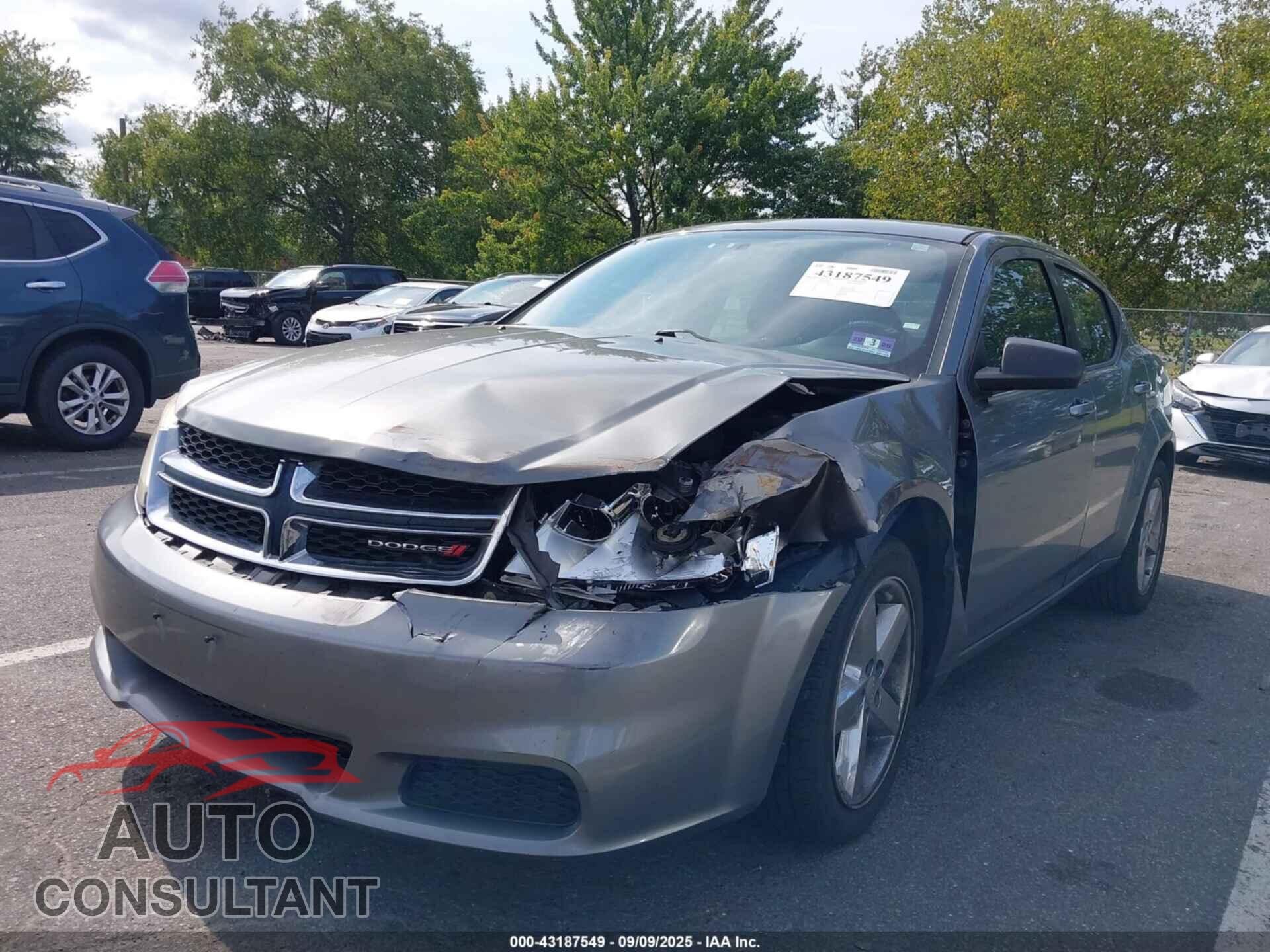 DODGE AVENGER 2013 - 1C3CDZAB0DN535896