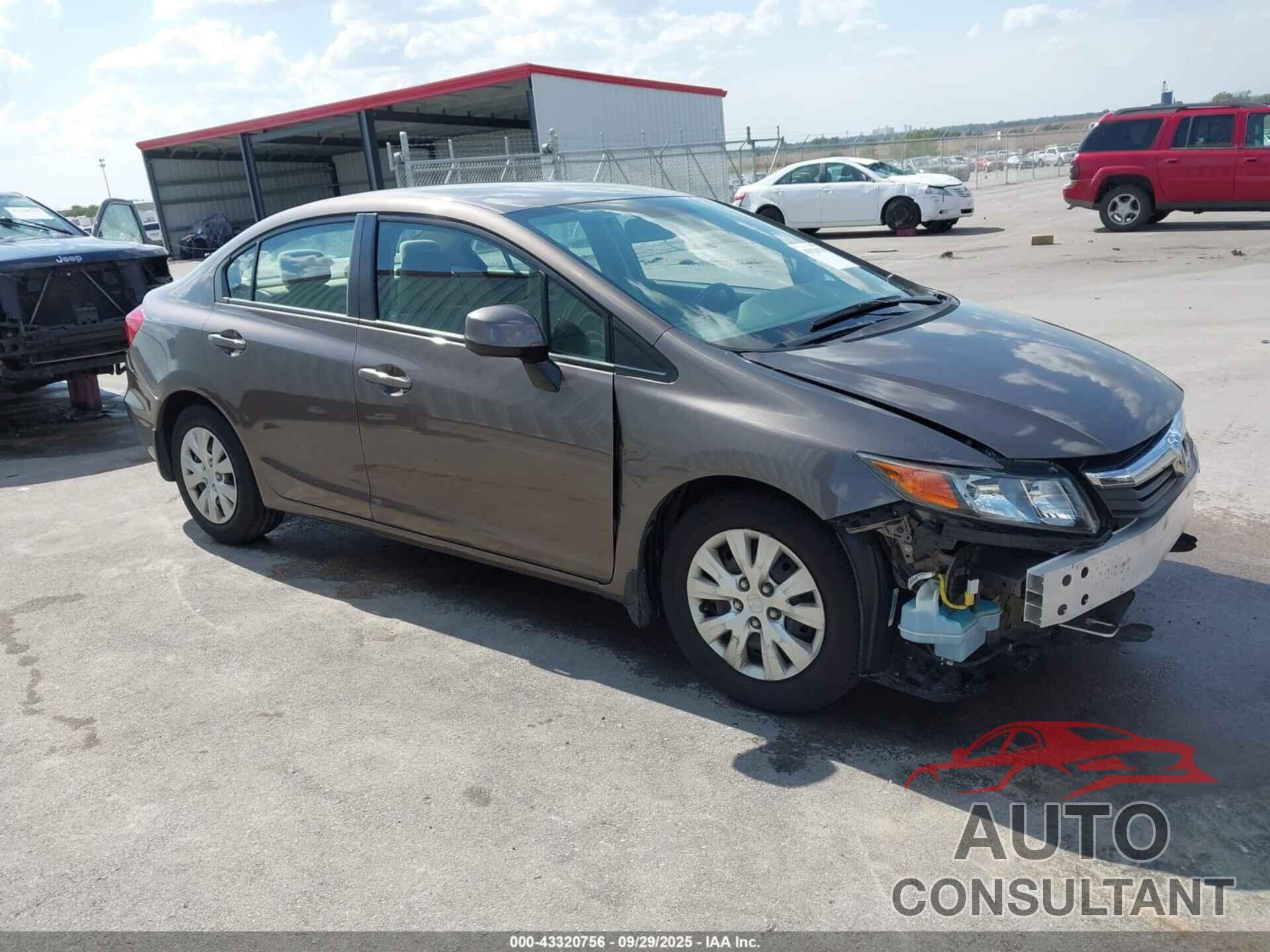 HONDA CIVIC 2012 - 2HGFB2F53CH564777