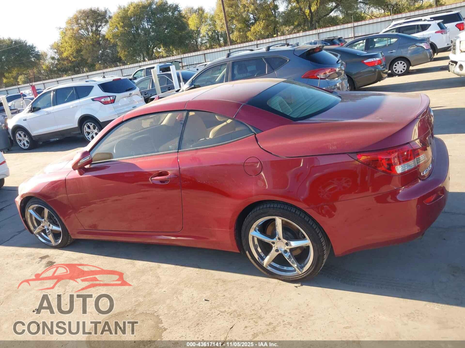 LEXUS IS 250C 2010 - JTHFF2C28A2512370