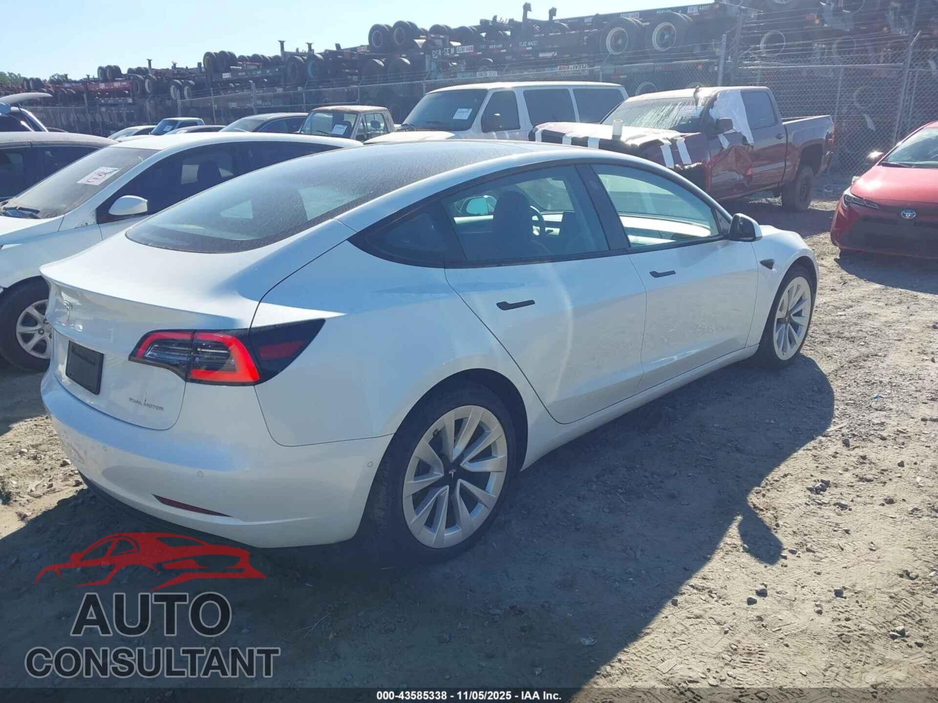TESLA MODEL 3 2022 - 5YJ3E1EB3NF127347