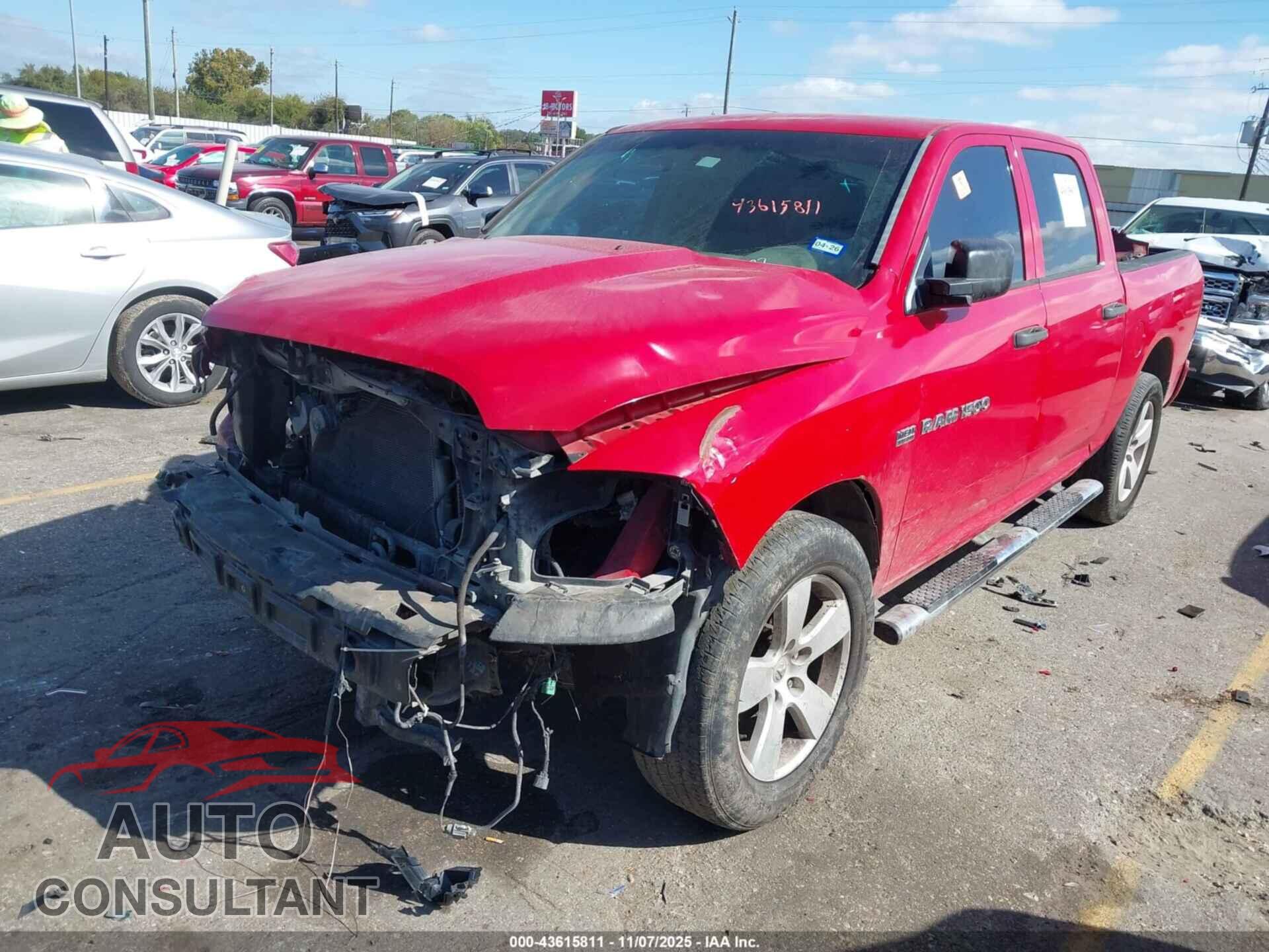 DODGE RAM 1500 2012 - 1C6RD6KT3CS181777